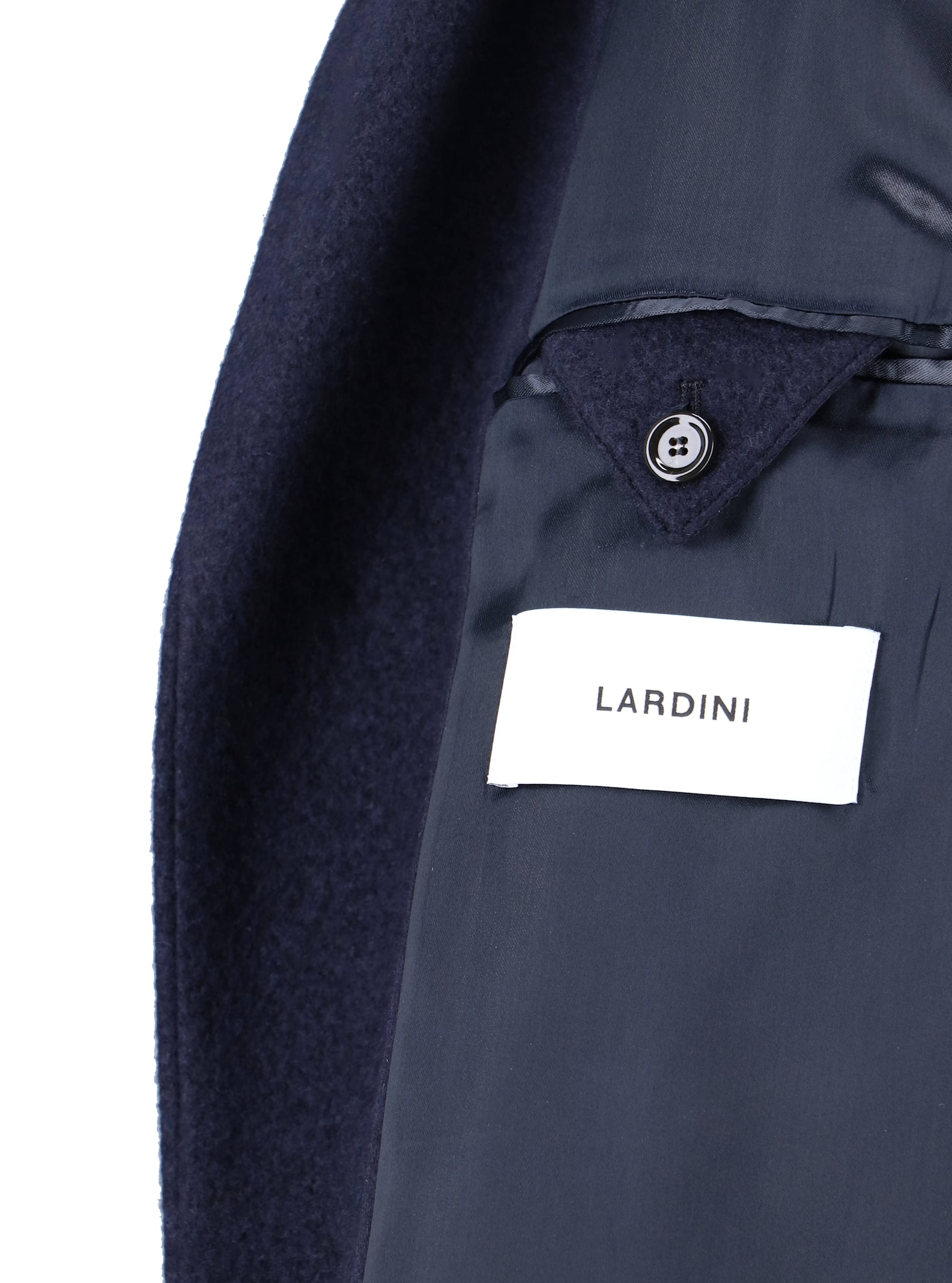 Lardini Lapel Single-breasted Jacket Front Pockets Pin In Blue