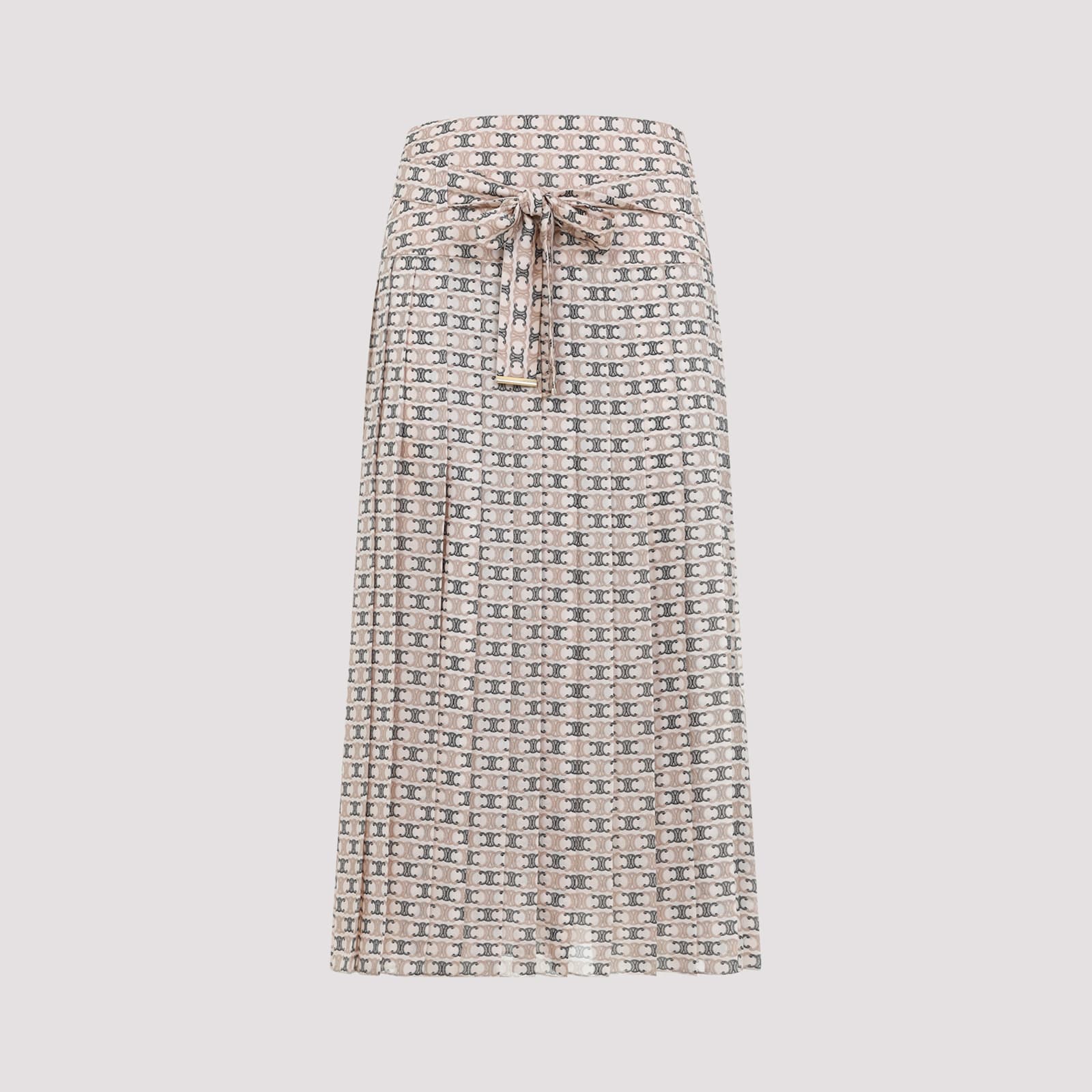 Plissee Signature Midi Skirt