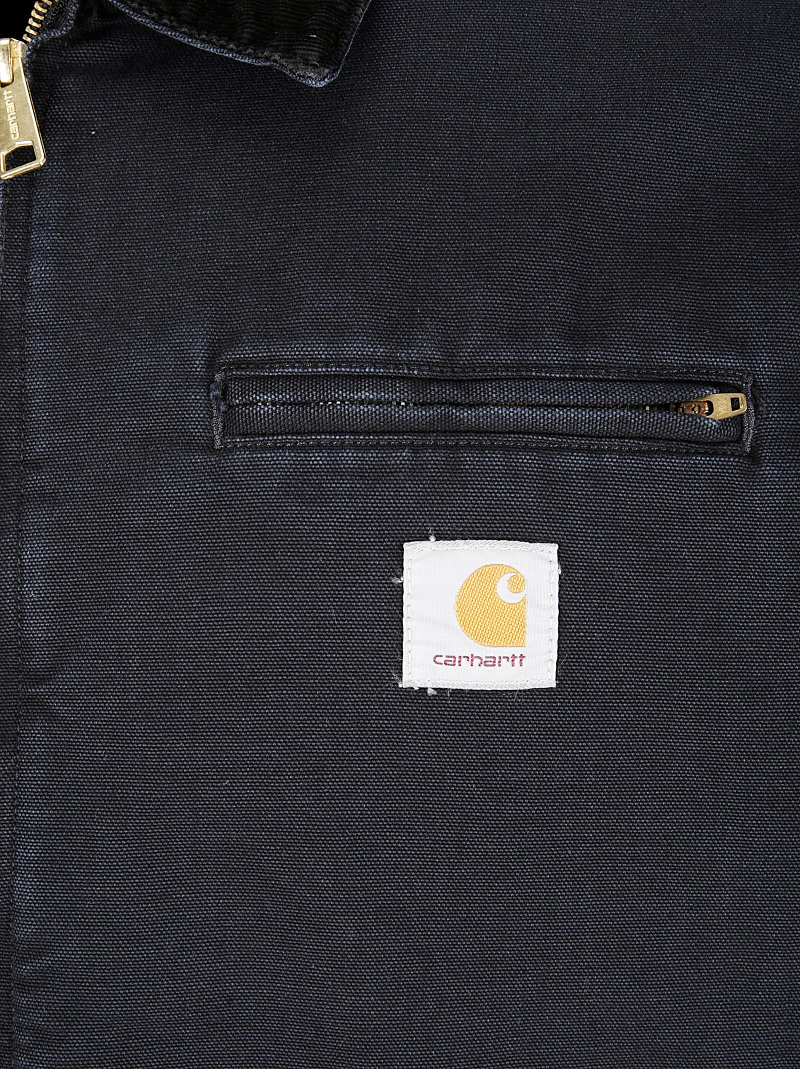 Carhartt Work In Progress Detroit Organic Cotton Canvas Jacket In Black