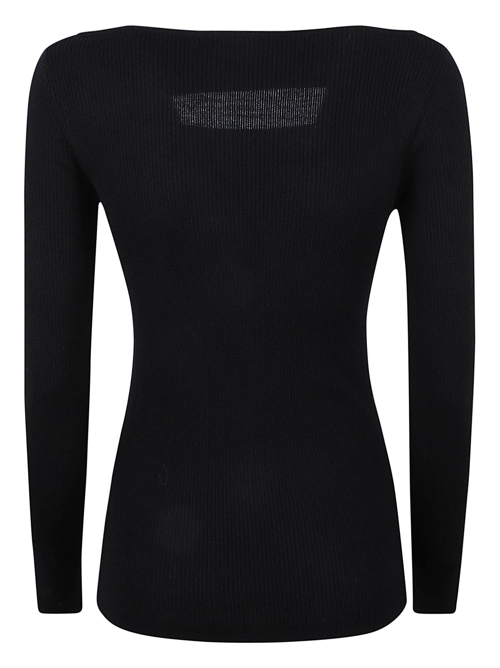 Shop P.a.r.o.s.h Leila Sweater In Black