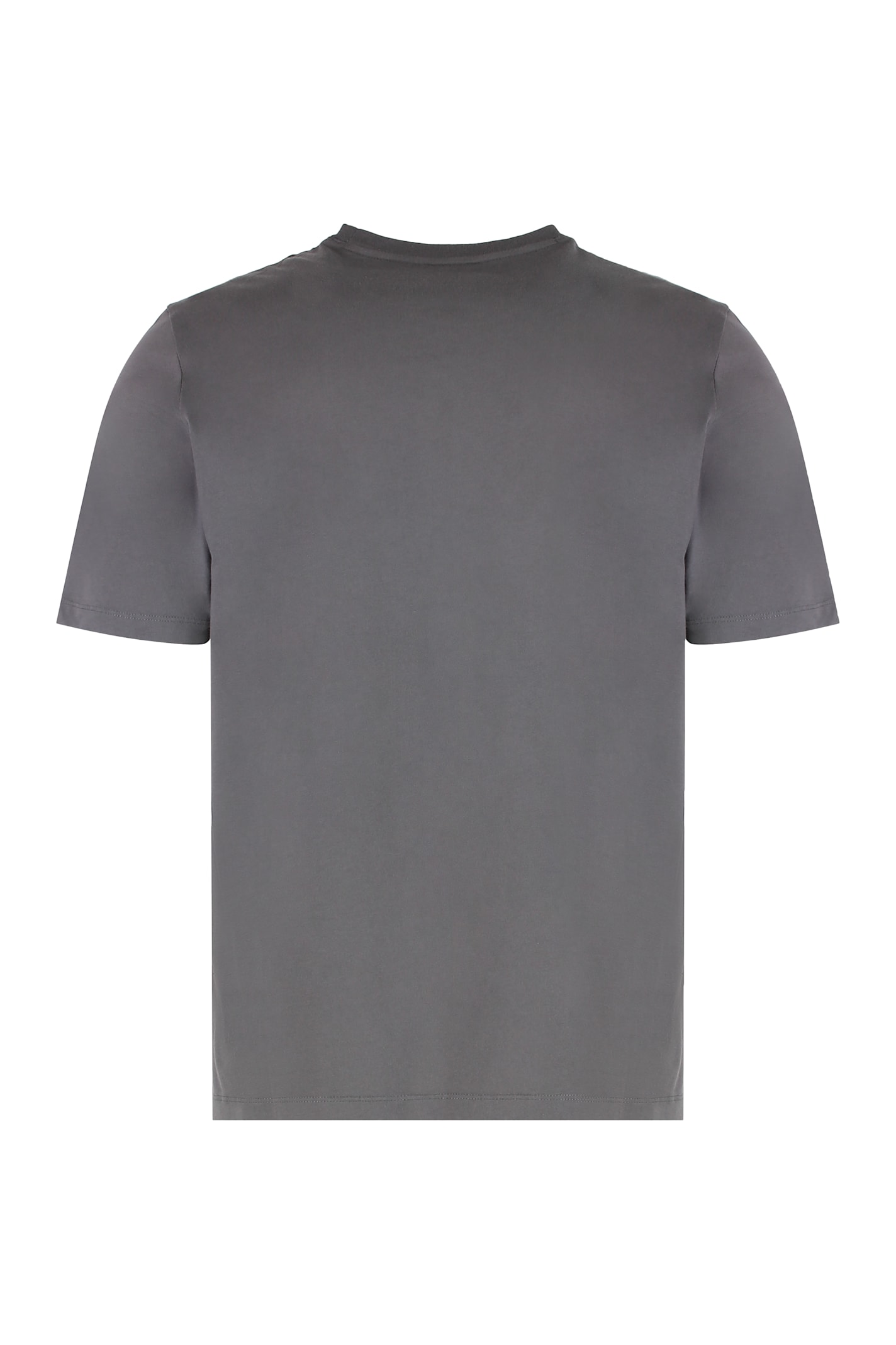 Maison Kitsuné Fox Head Regular Fit Cotton T-shirt In Gray