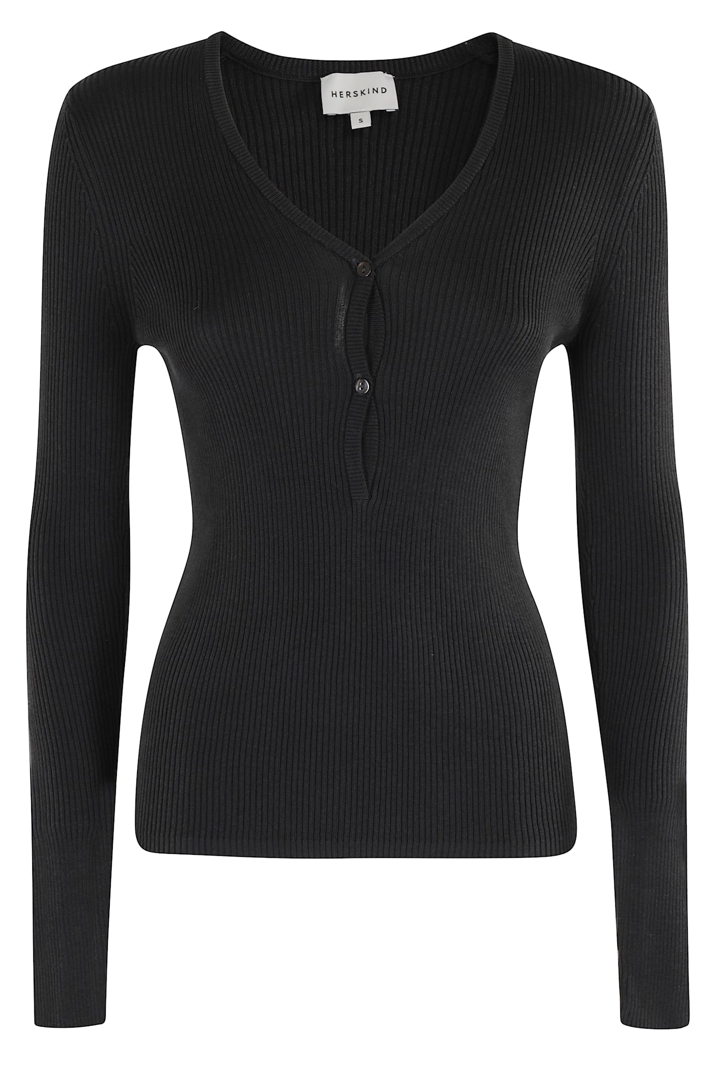Herskind Oscar Knit Blouse In Black