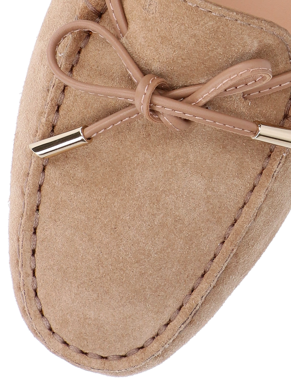 Shop Tod's Gommino Loafers In Beige