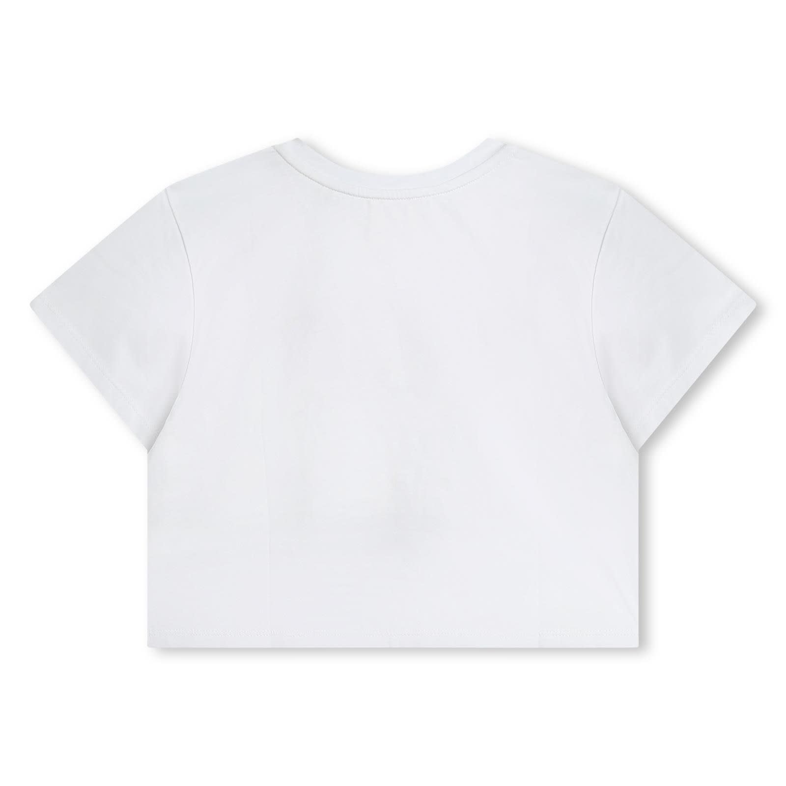 Shop Givenchy T-shirt With Embroidery In Bianco