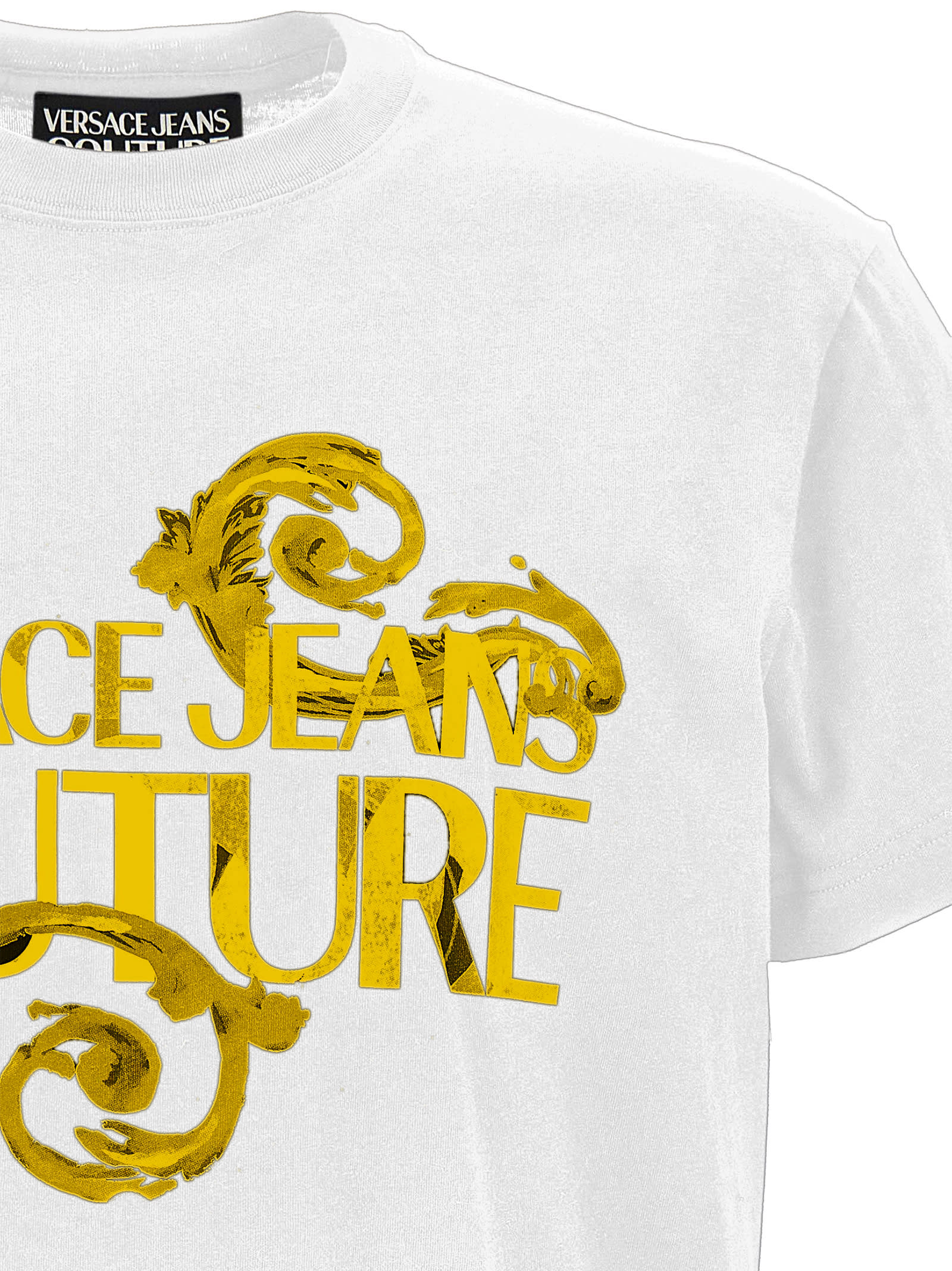 Shop Versace Jeans Couture T-shirt In White