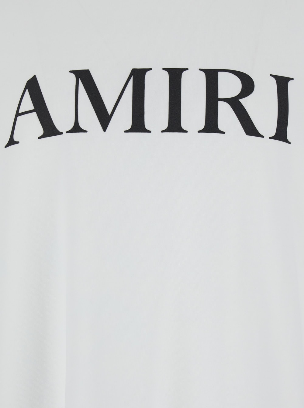 Shop Amiri White T-shirt With Logo Lettering Print In Cotton Man