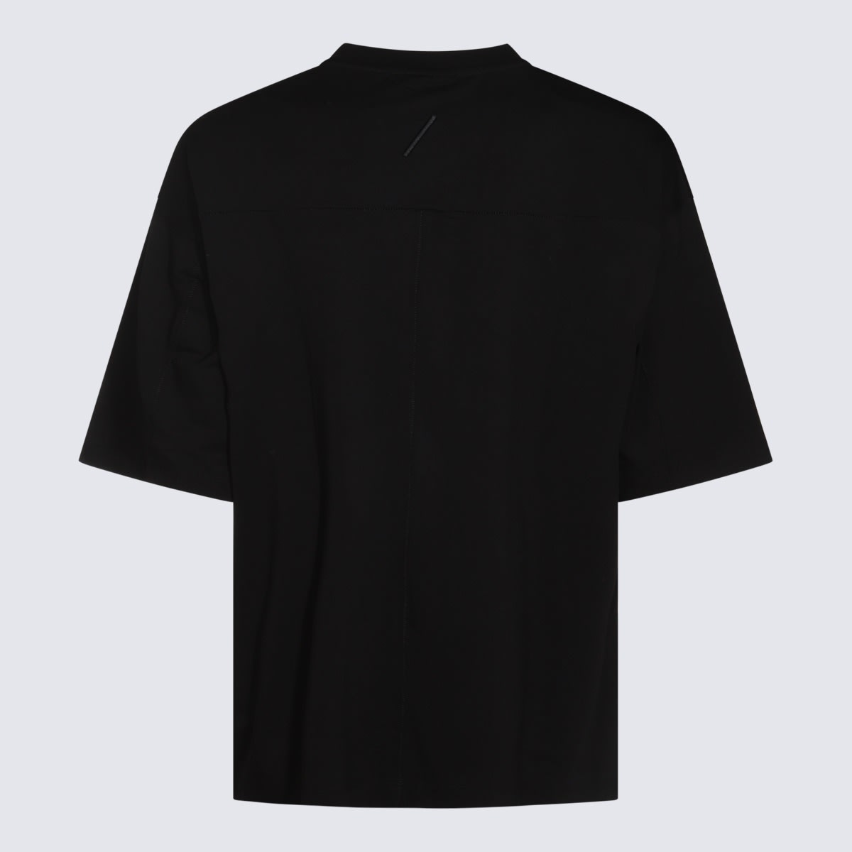 Thom Krom Black Cotton T-shirt In Black