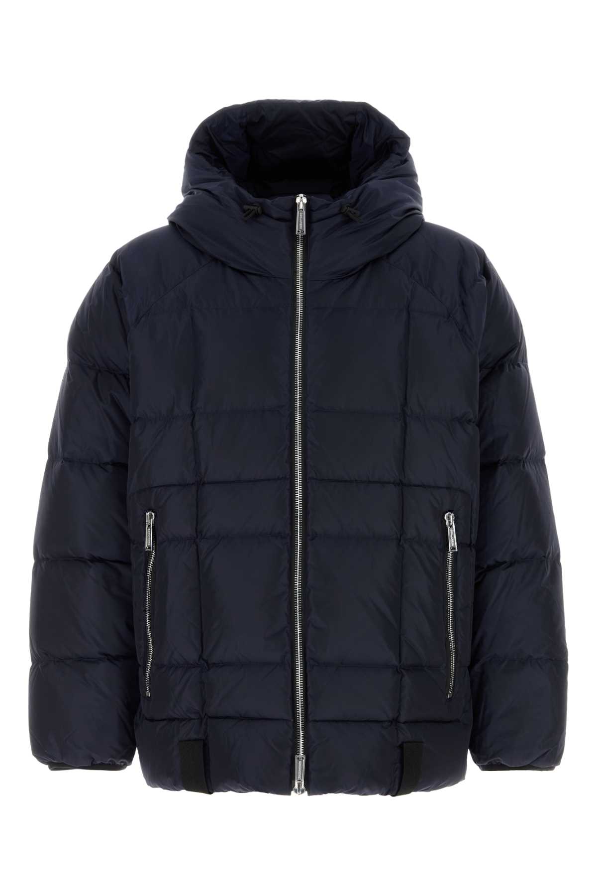 Dsquared2 Dsquared Navy Blue Nylon Down Jacket In Blue