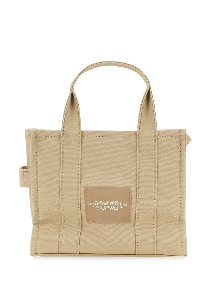 Shop Marc Jacobs The Tote Small Bag In Beige