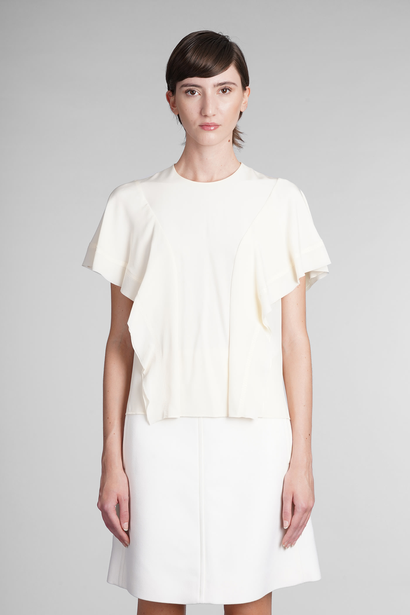 Chloé Blouse In White Wool