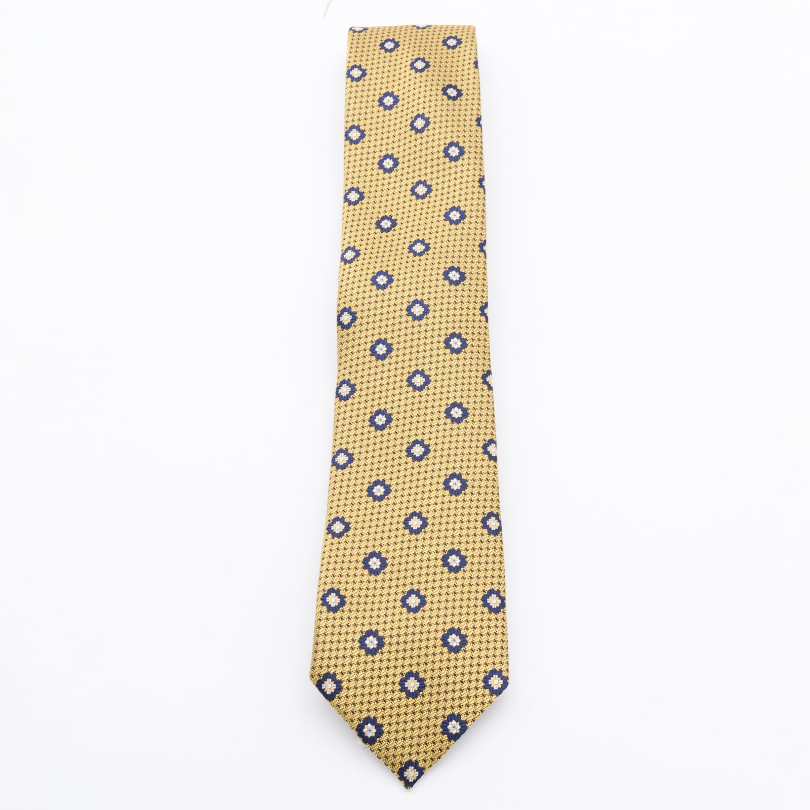 Zegna Yellow Silk Tie