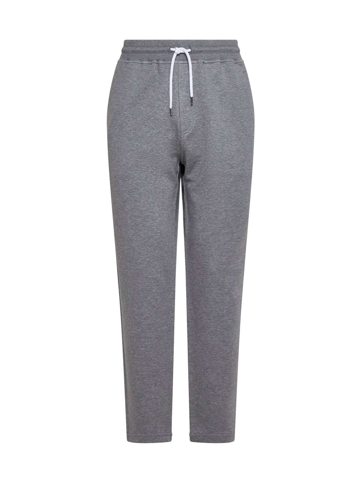 Brunello Cucinelli Drawstring Straight Leg Pants In Grey