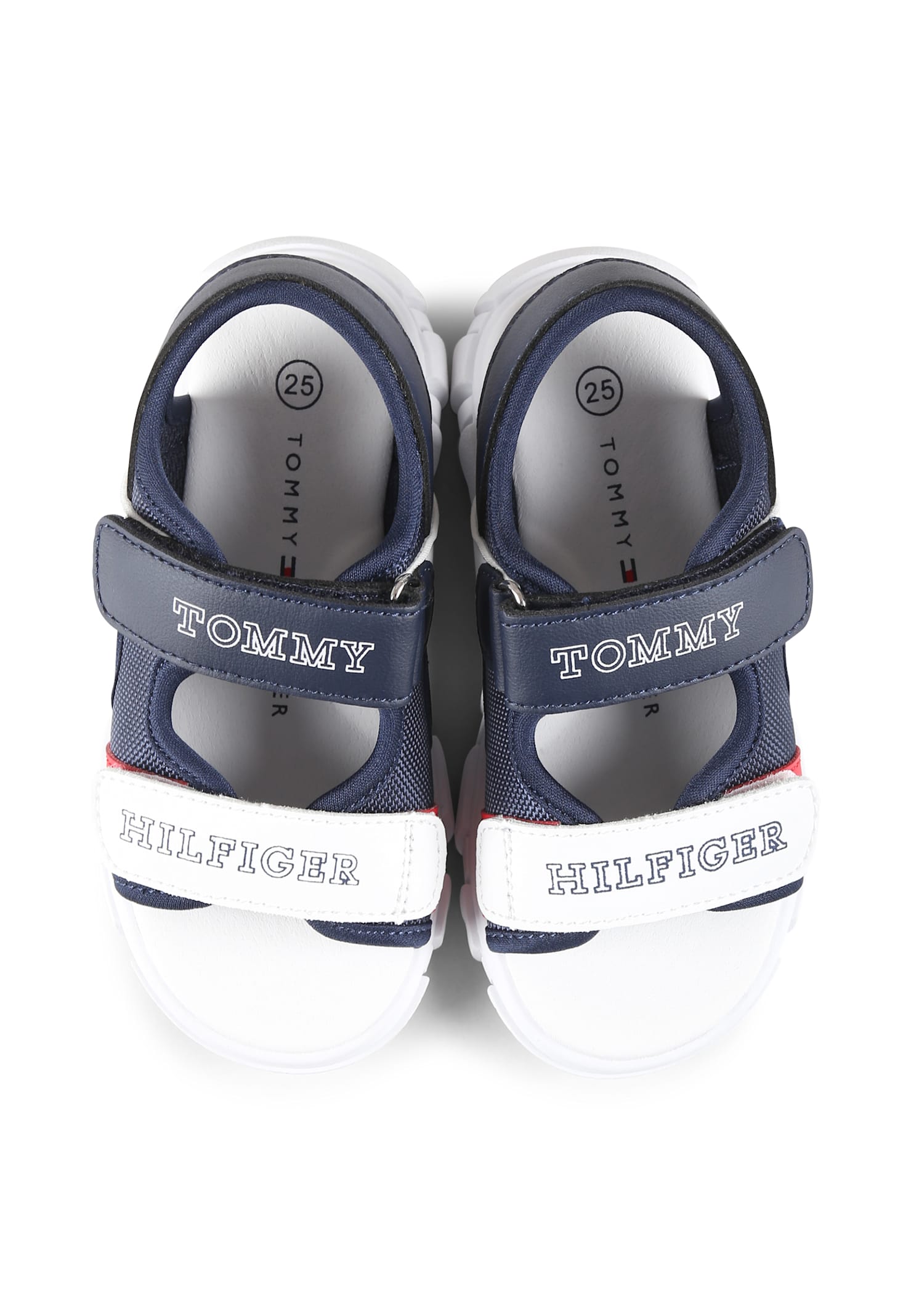 TOMMY HILFIGER BLUE SANDALS FOR BOY WITH LOGO