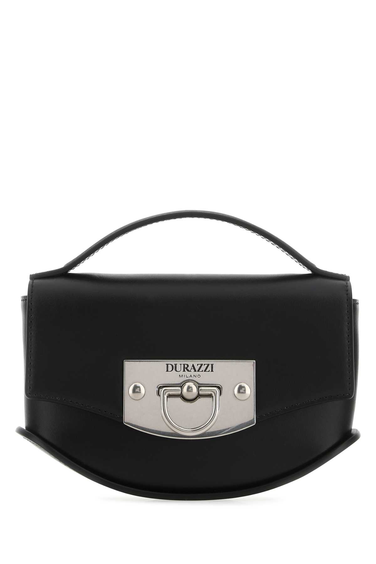 Durazzi Milano Black Leather Mini Swing Handbag