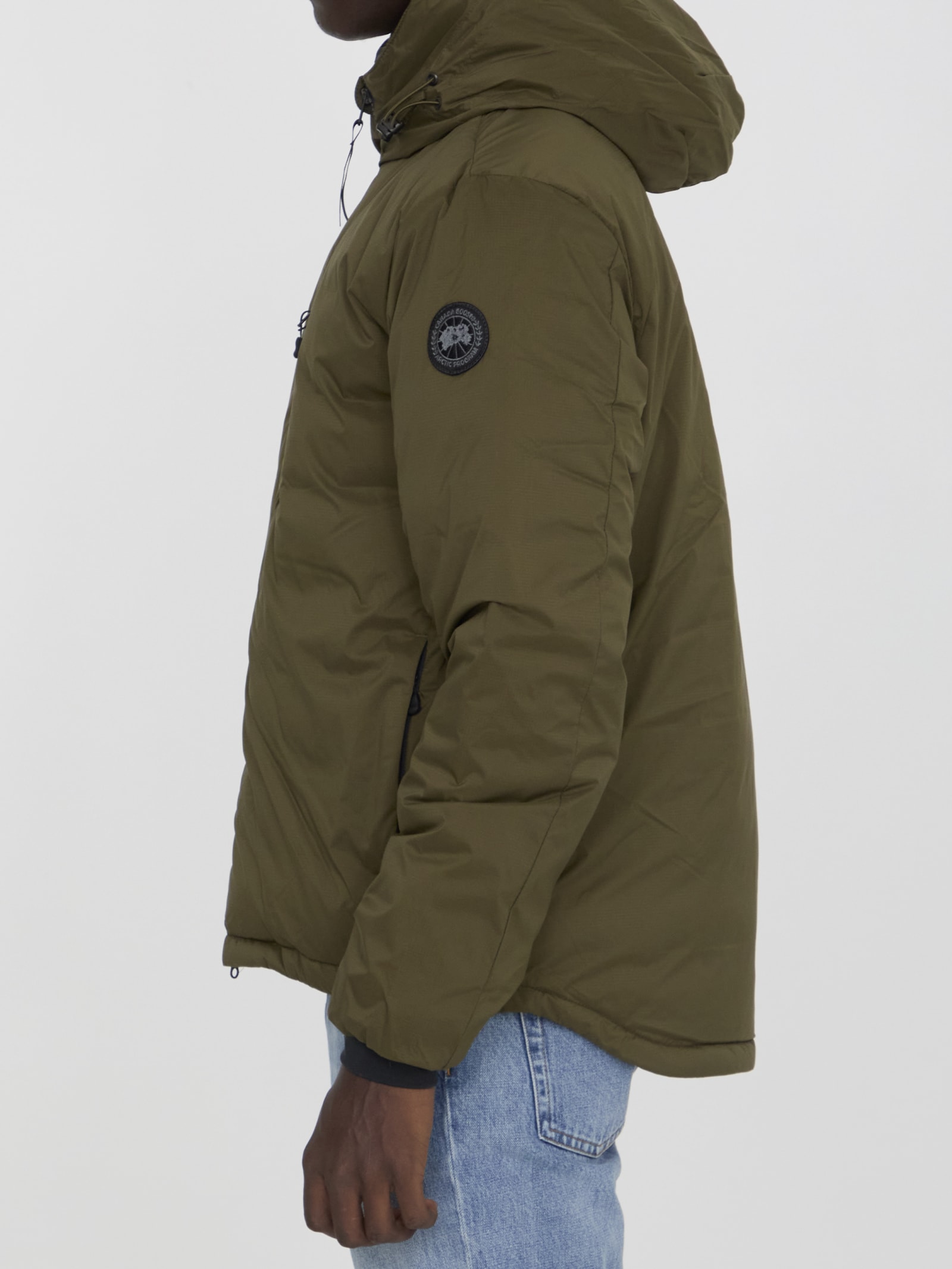 Shop Canada Goose Lodge Hoody Jacket In Green