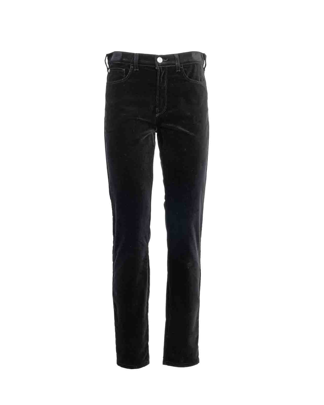 Giorgio Armani Velvet Jeans  In Black