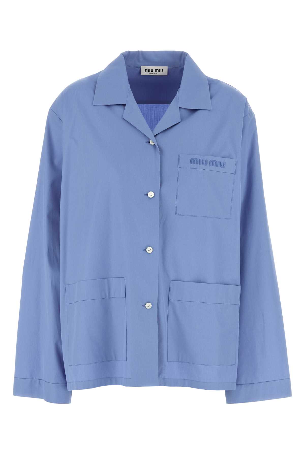 Cerulean Blue Poplin Shirt