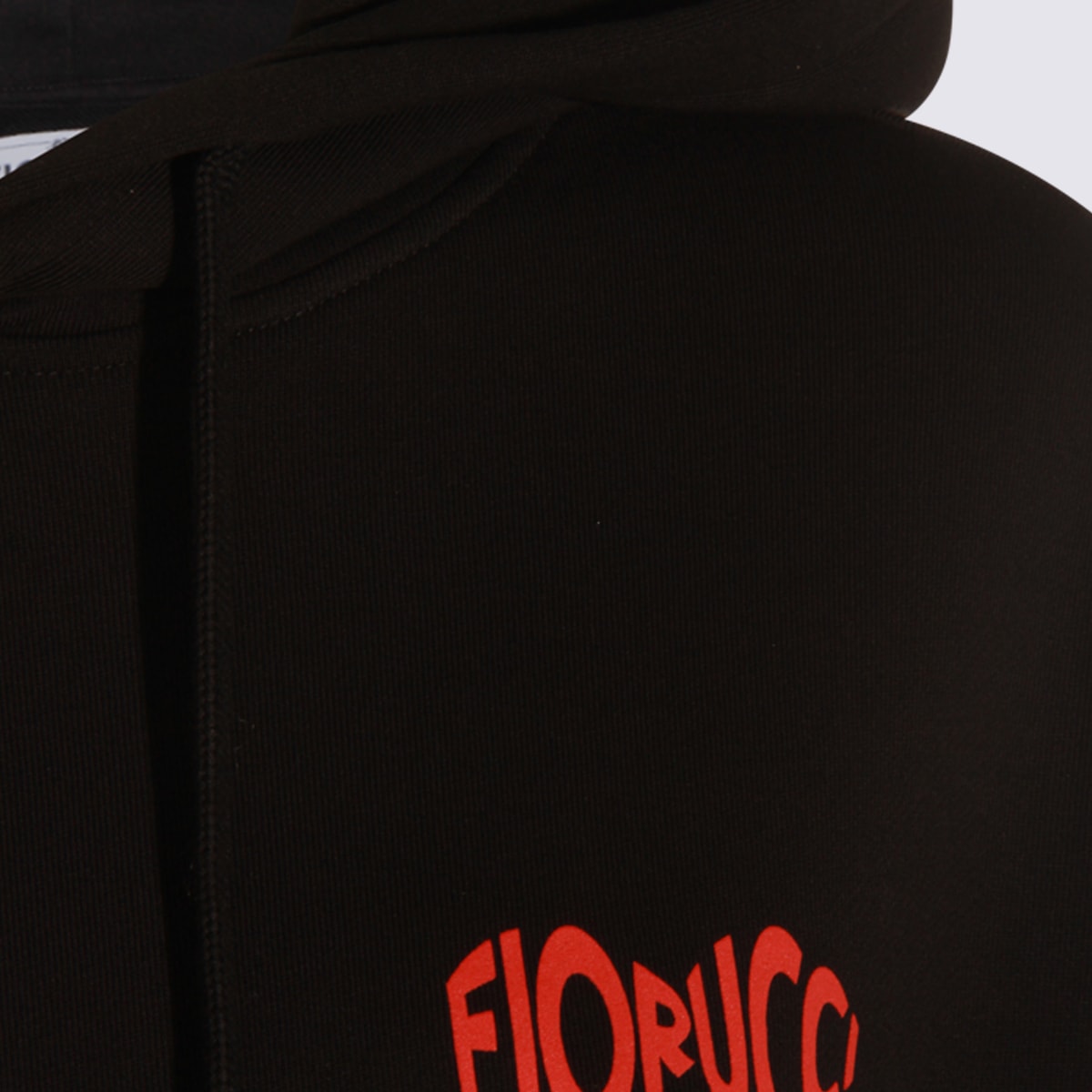 Fiorucci Mouth Print Relaxed Fit Hoodie In Black
