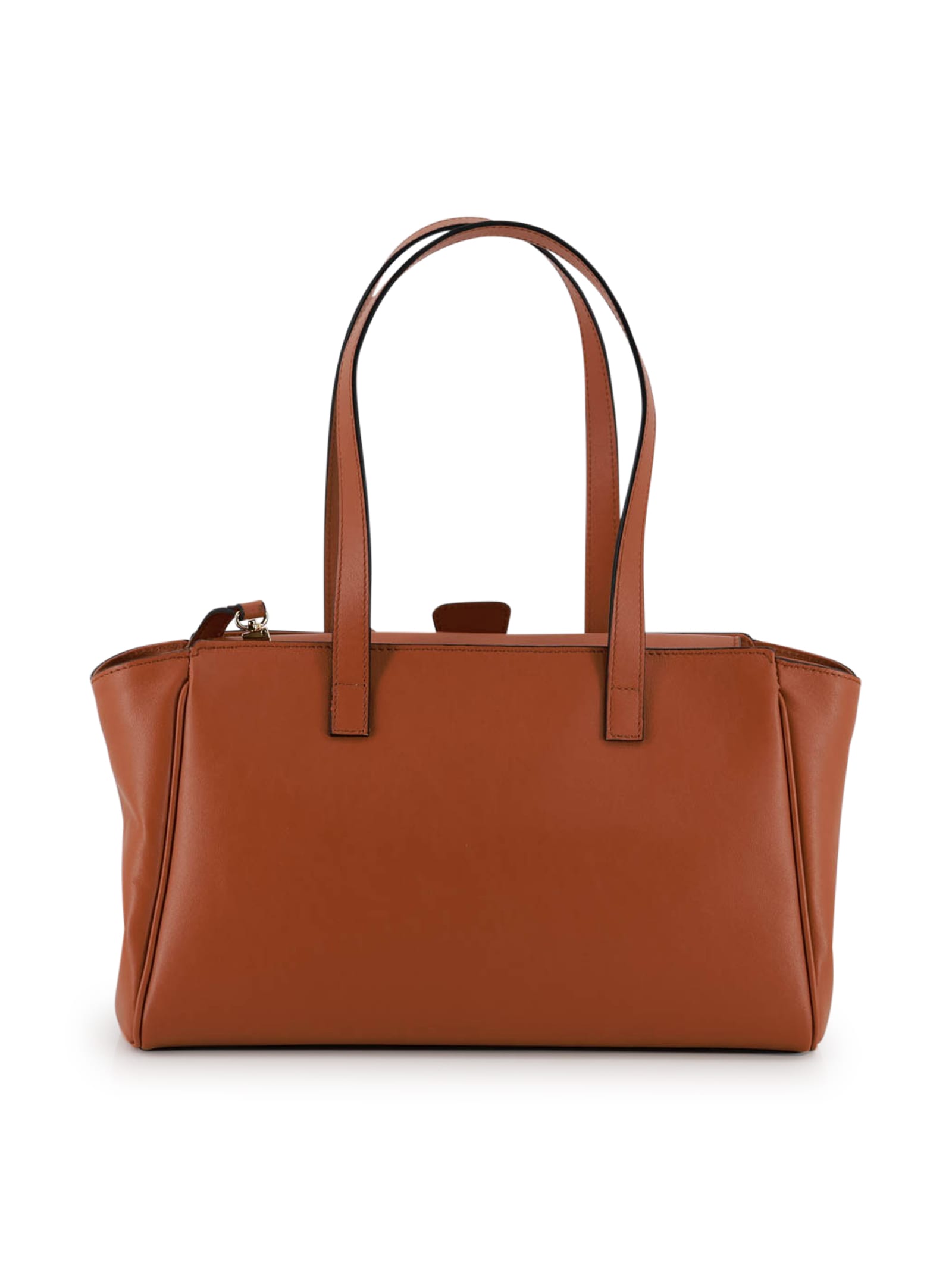 Hidesins Soft Calfskin Leather Shoulder Bag In Brown