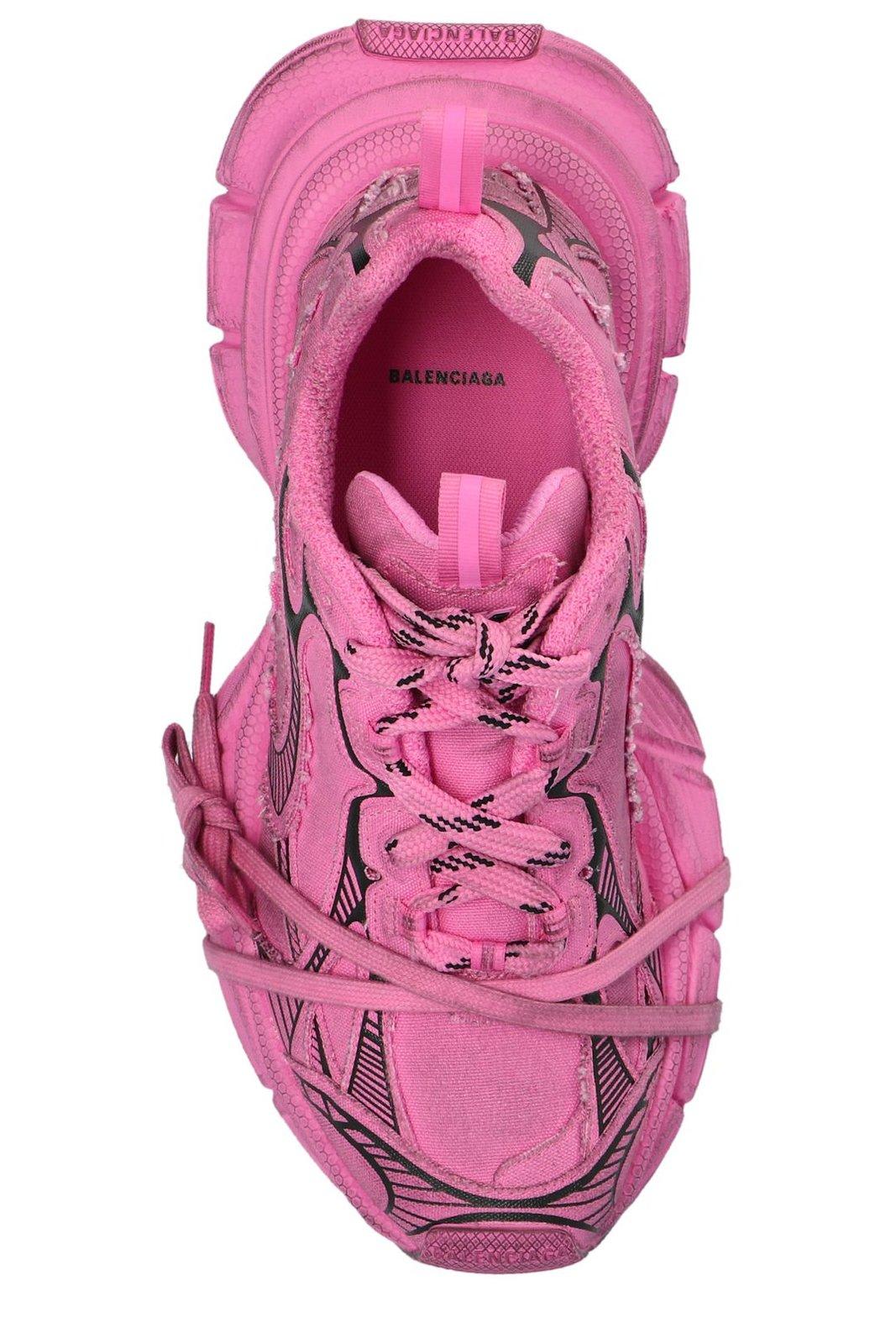 Shop Balenciaga 3xl Lace-up Sneakers In Pink