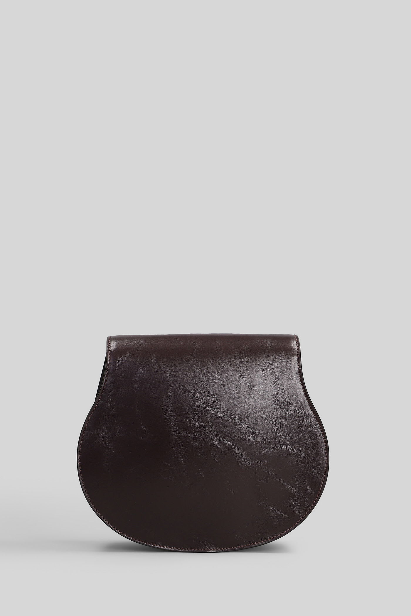 Chloé Mercie Shoulder Bag In Brown Leather In Brown