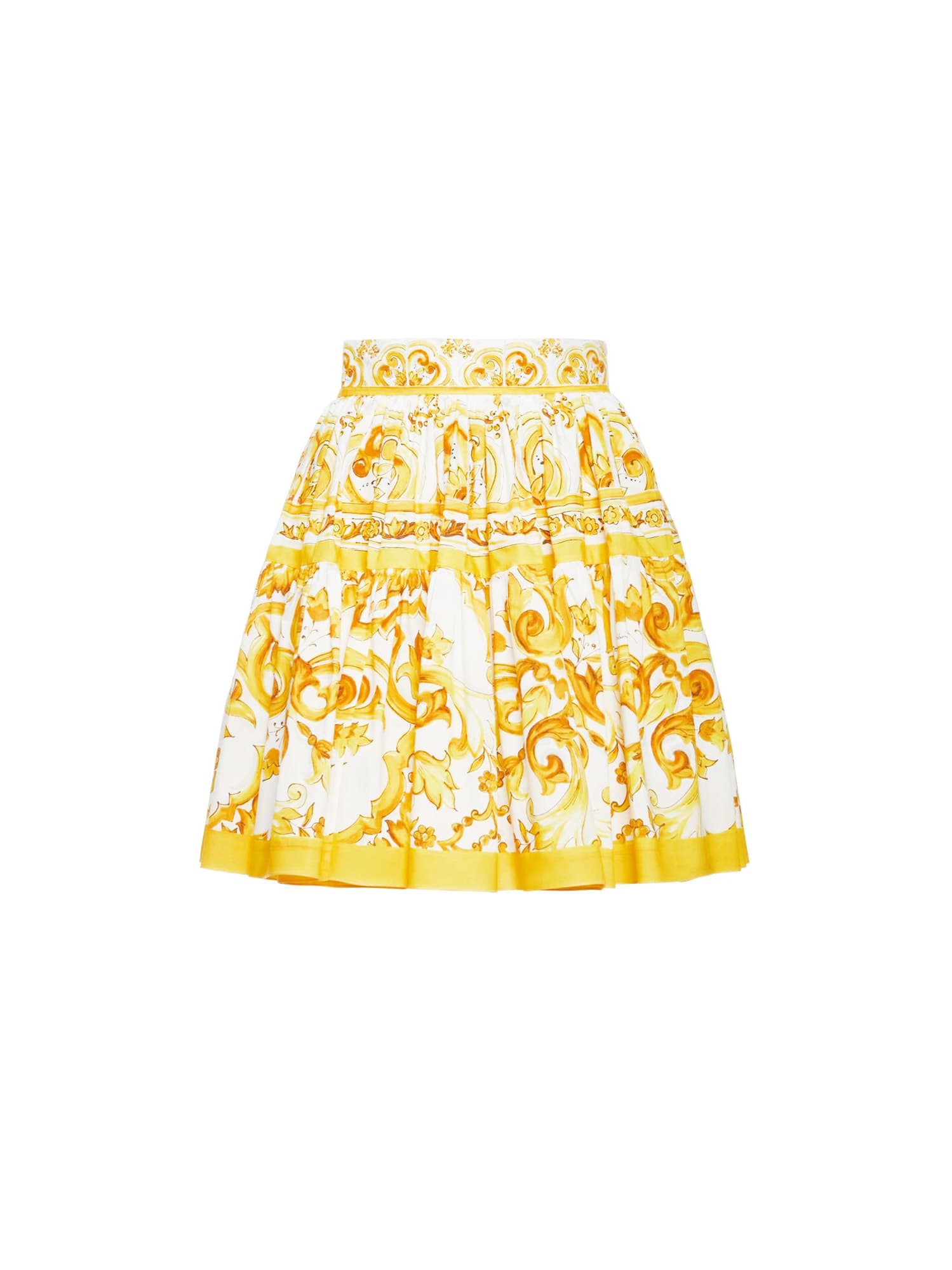 Shop Dolce & Gabbana Skirt In Yellow