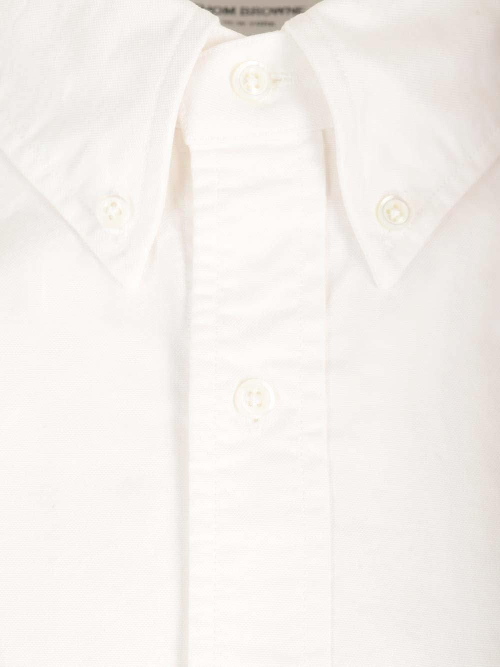 THOM BROWNE RWB STRIPED BUTTONED SHIRT