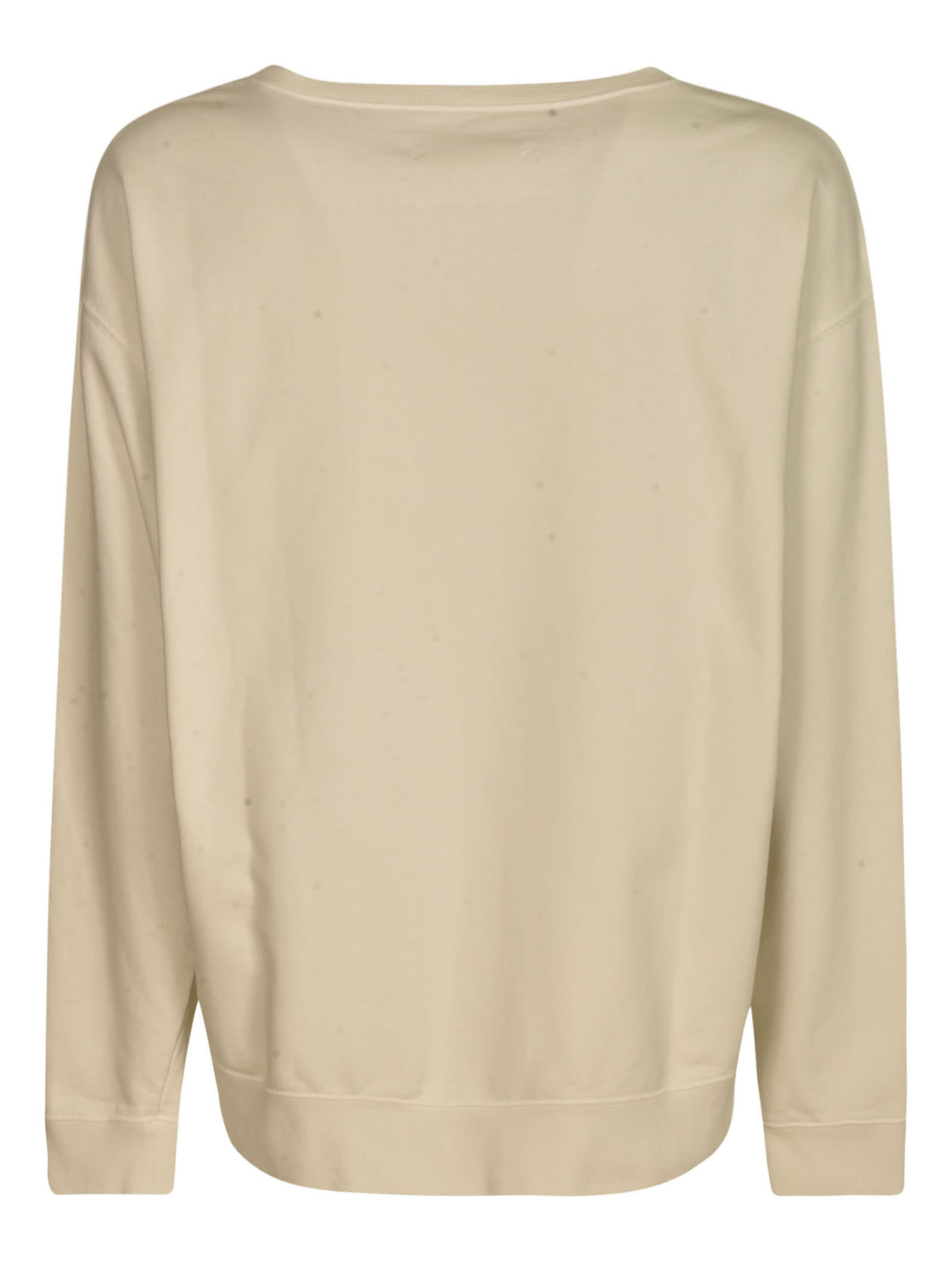 Shop Maison Margiela Numeric Logo Sweatshirt In White
