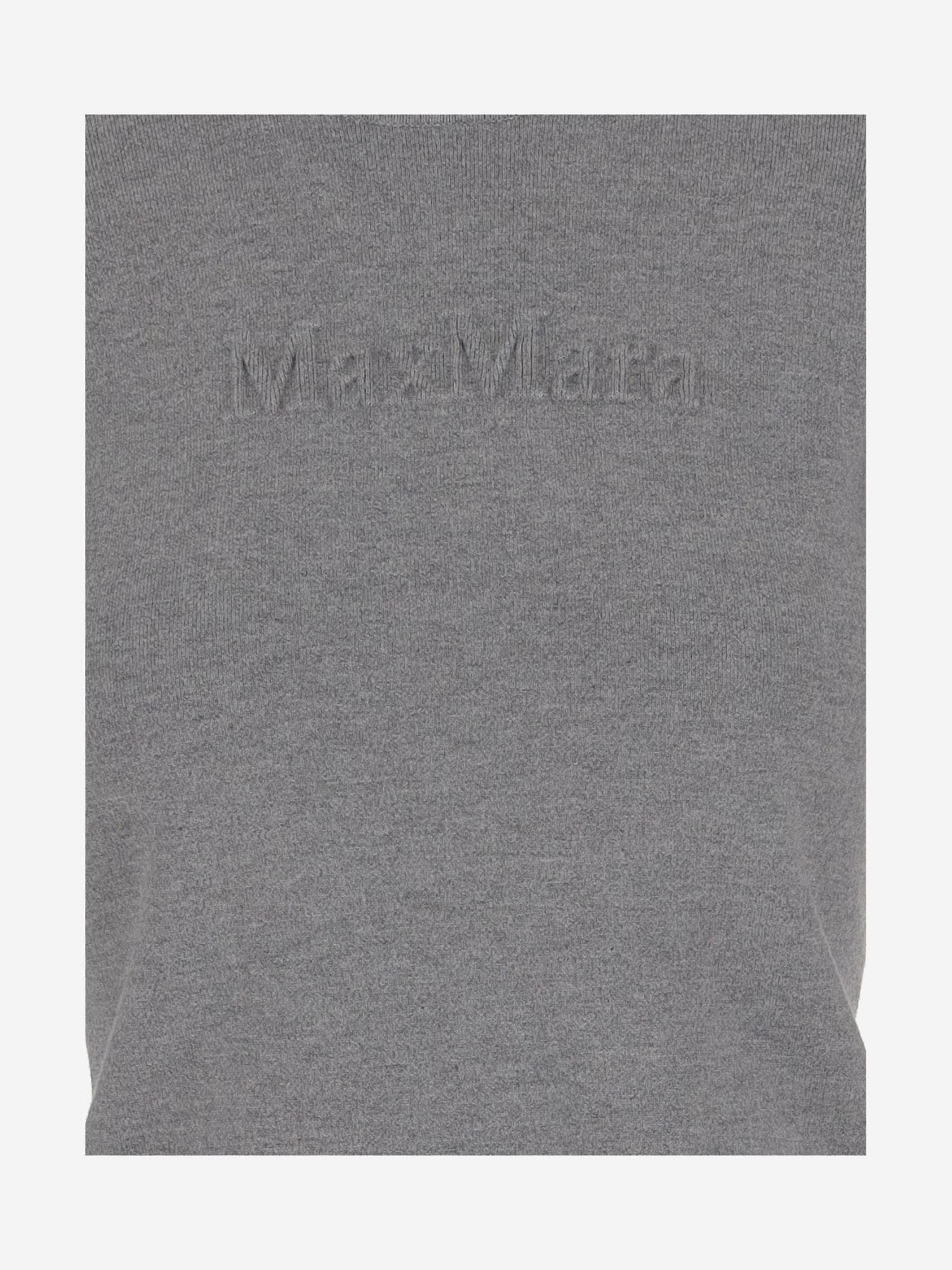 Max Mara Viscose Blend Knit In Gray