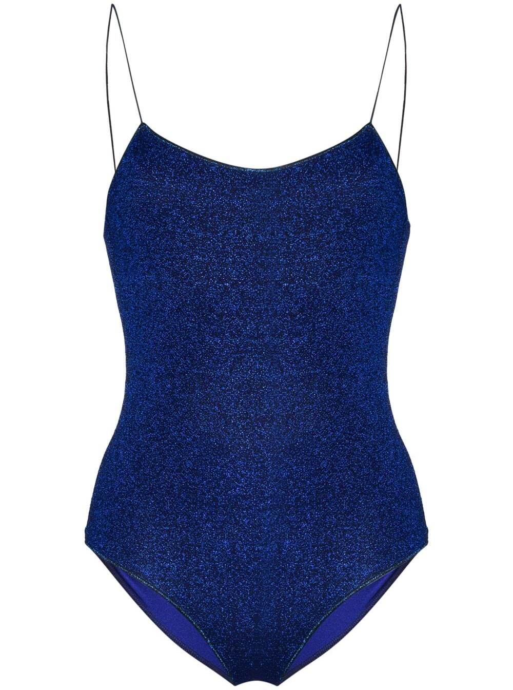 Oseree Oséree Woman Lumièere Maillot Lurex Blue Swimsuit