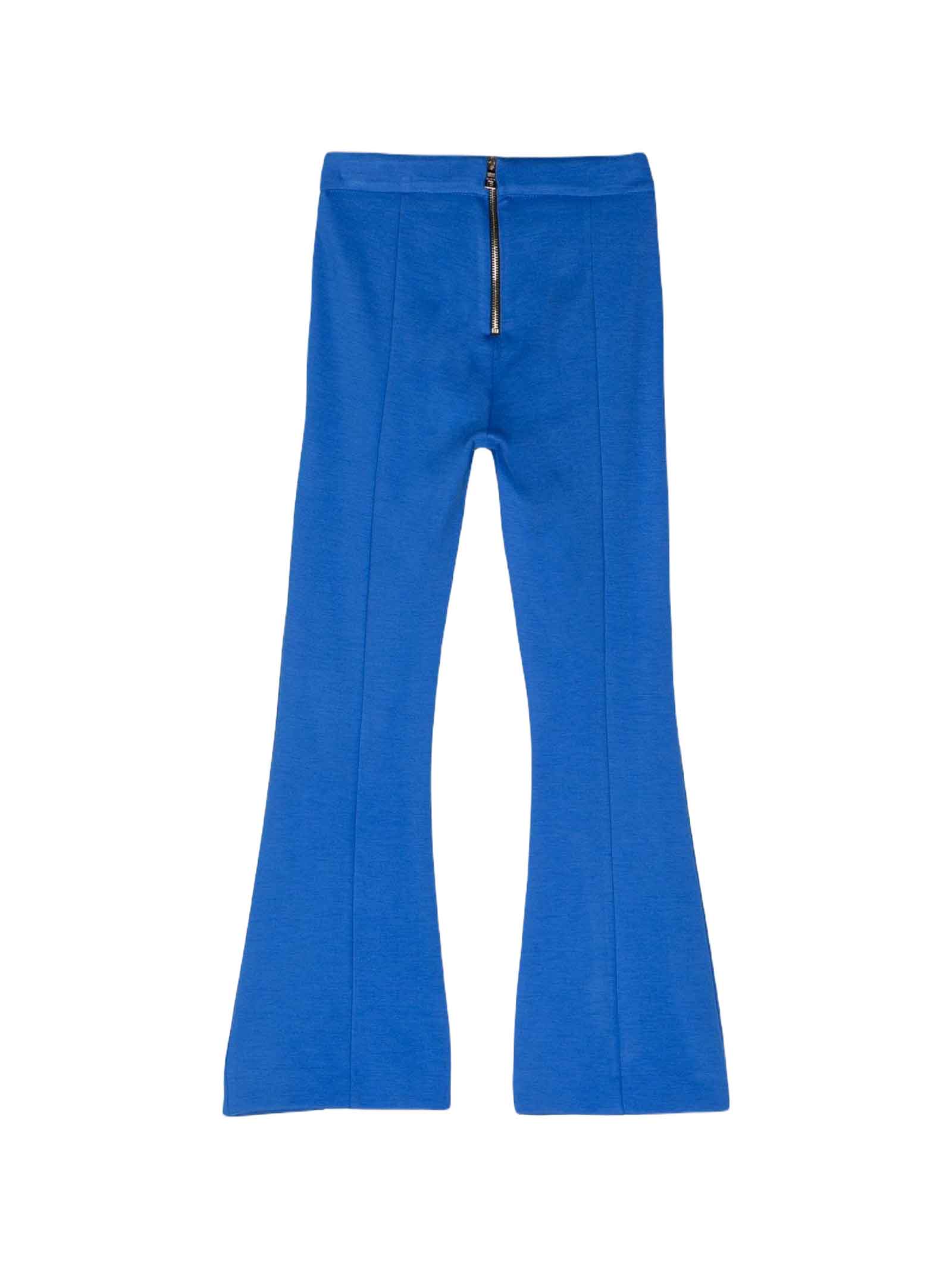 Shop Balmain Blue Trousers Girl