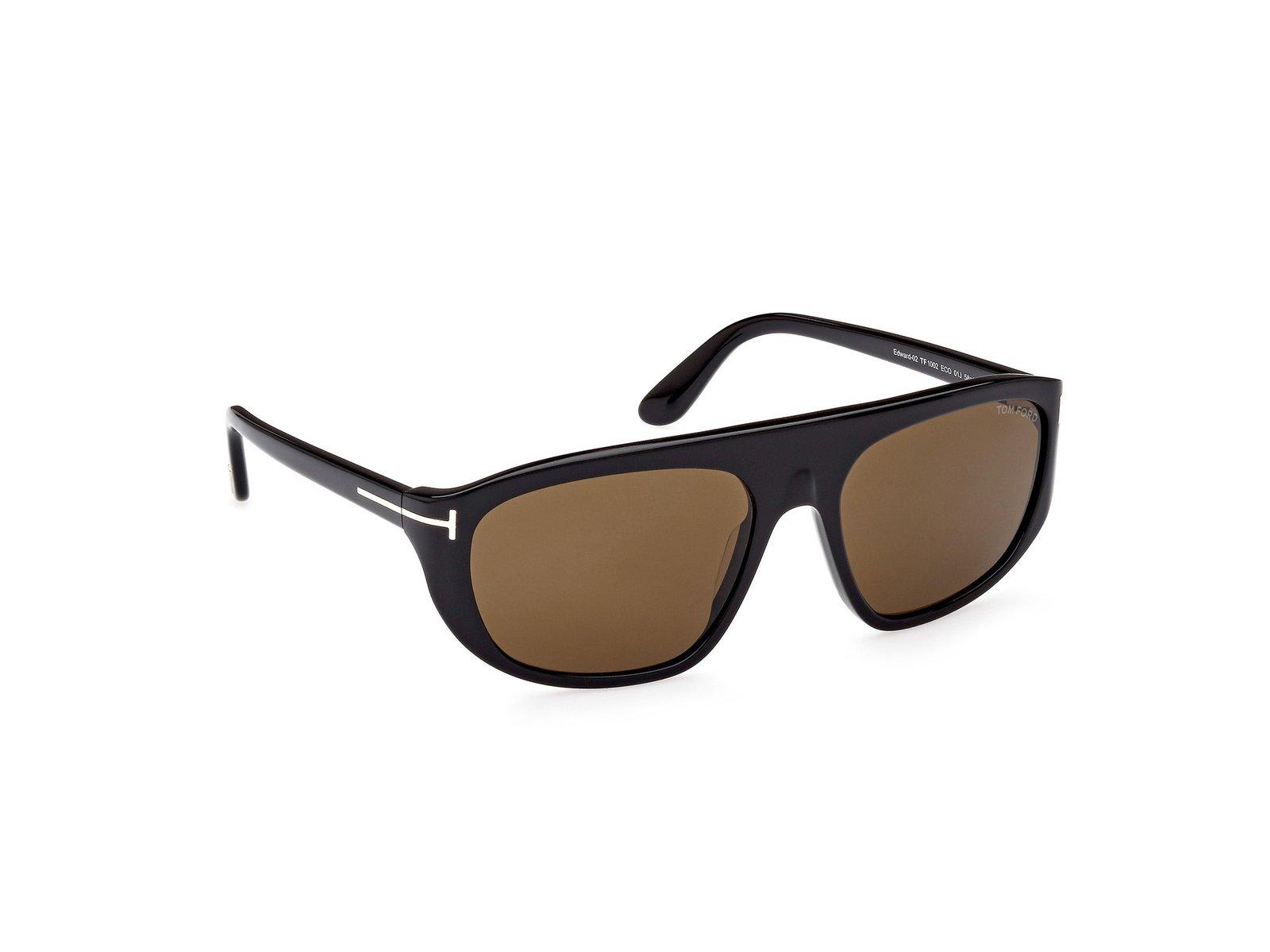 Shop Tom Ford Rectangle Frame Sunglasses In 01j