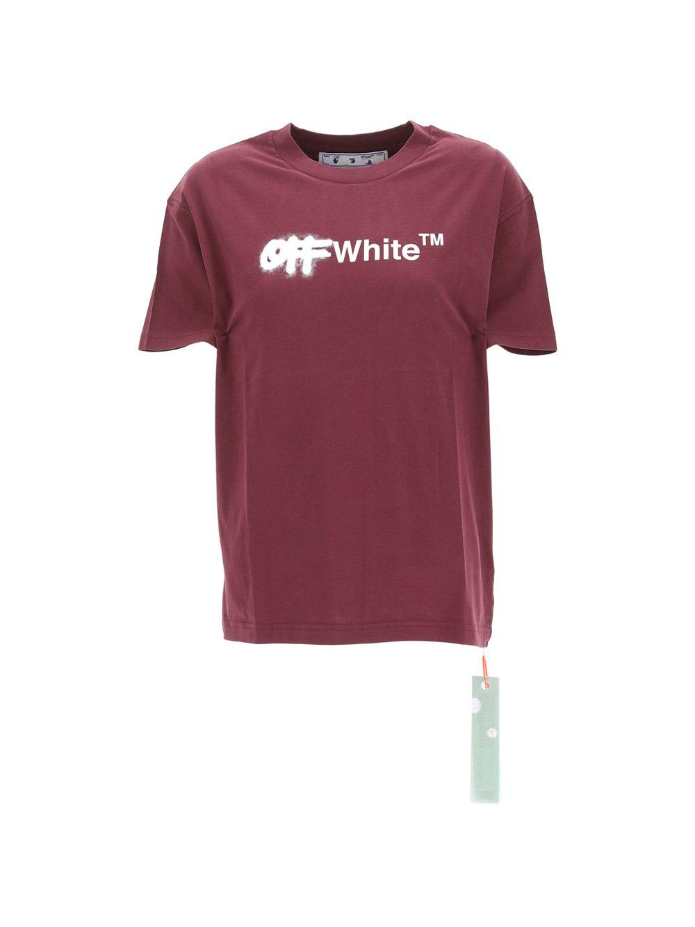 Off-White Logo Printed Crewneck T-shirt