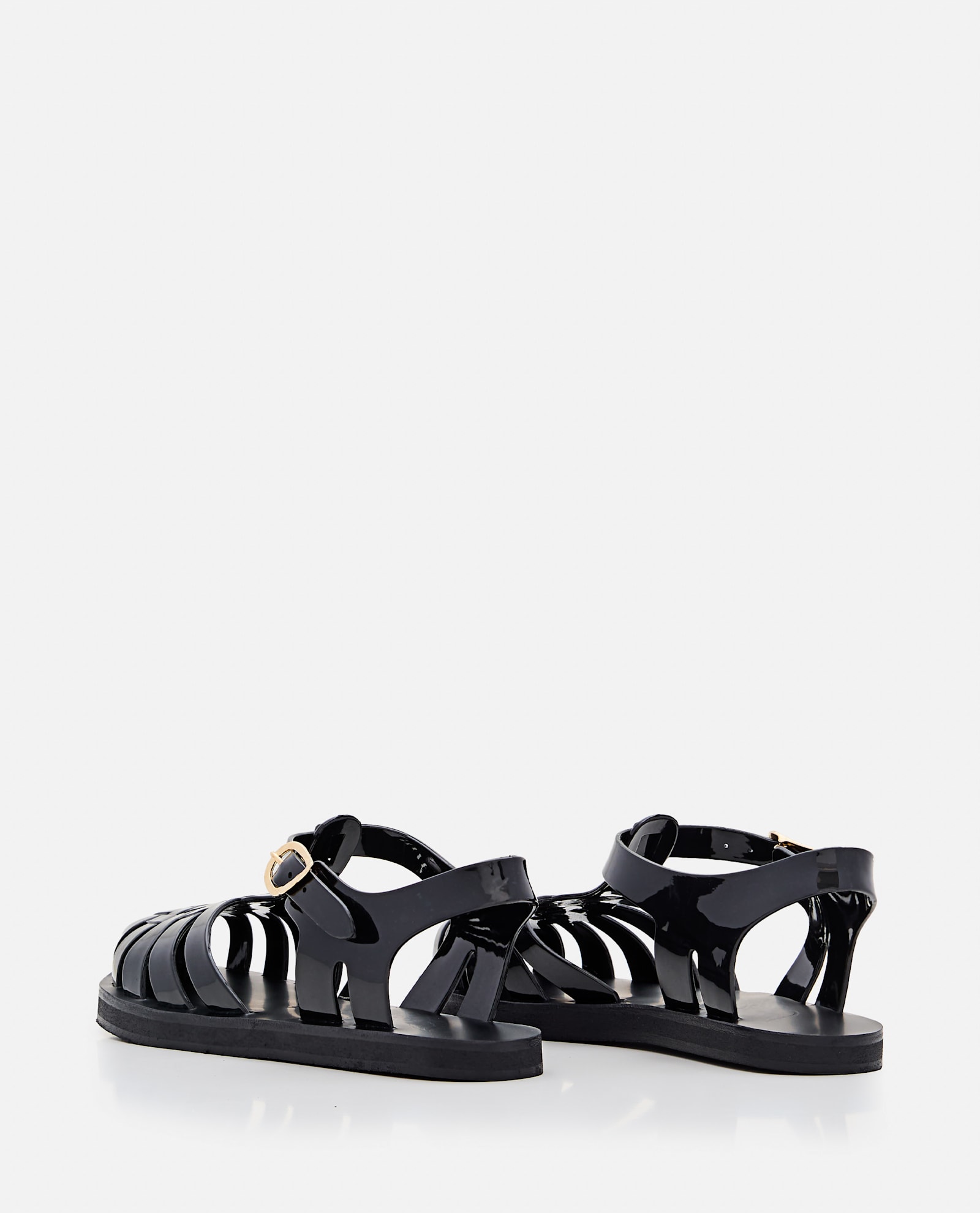 Ancient Greek Sandals Black Sandals In Black