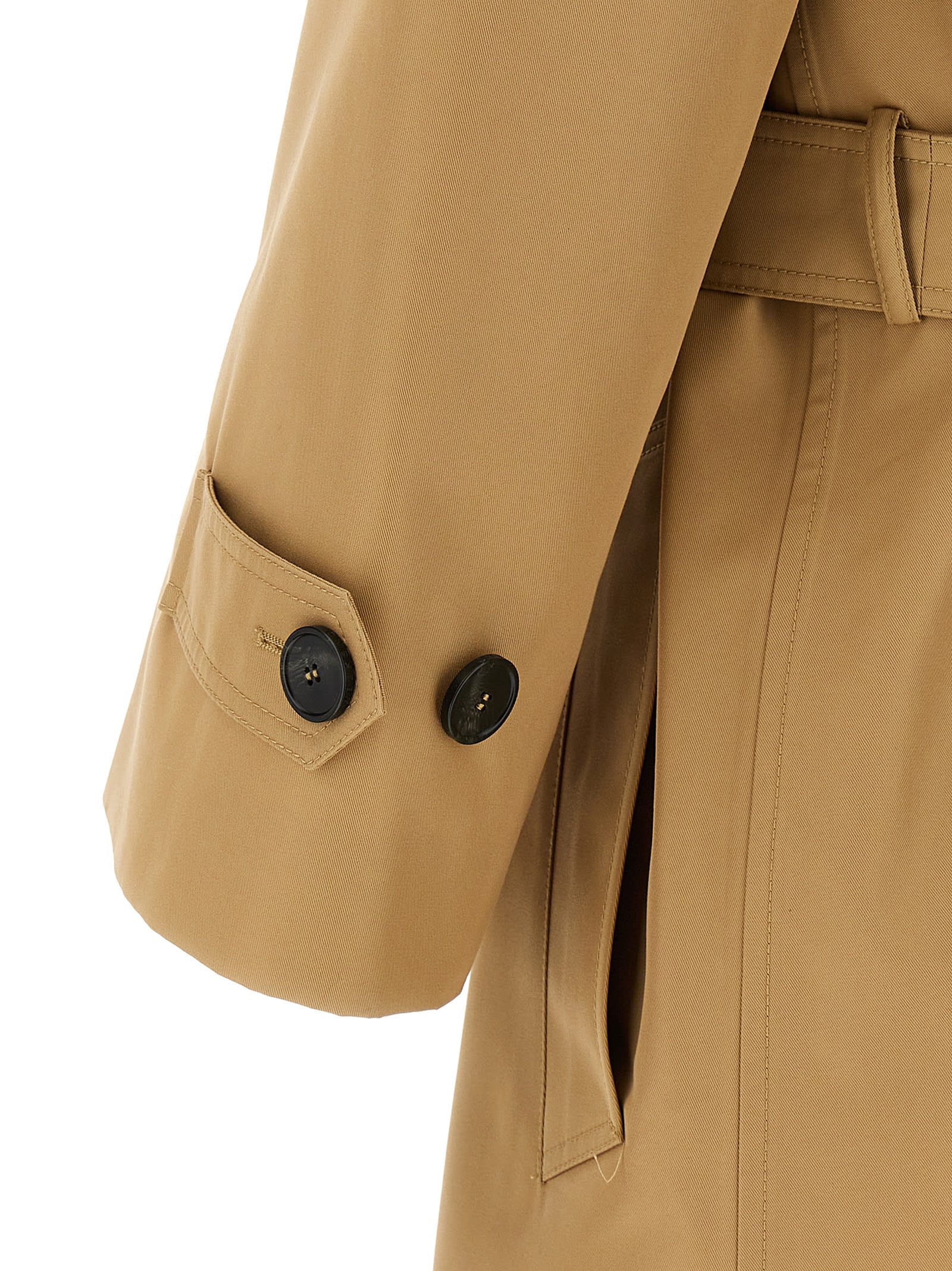 Weekend Max Mara Trench Doppiopetto Elodia Beige In Beige