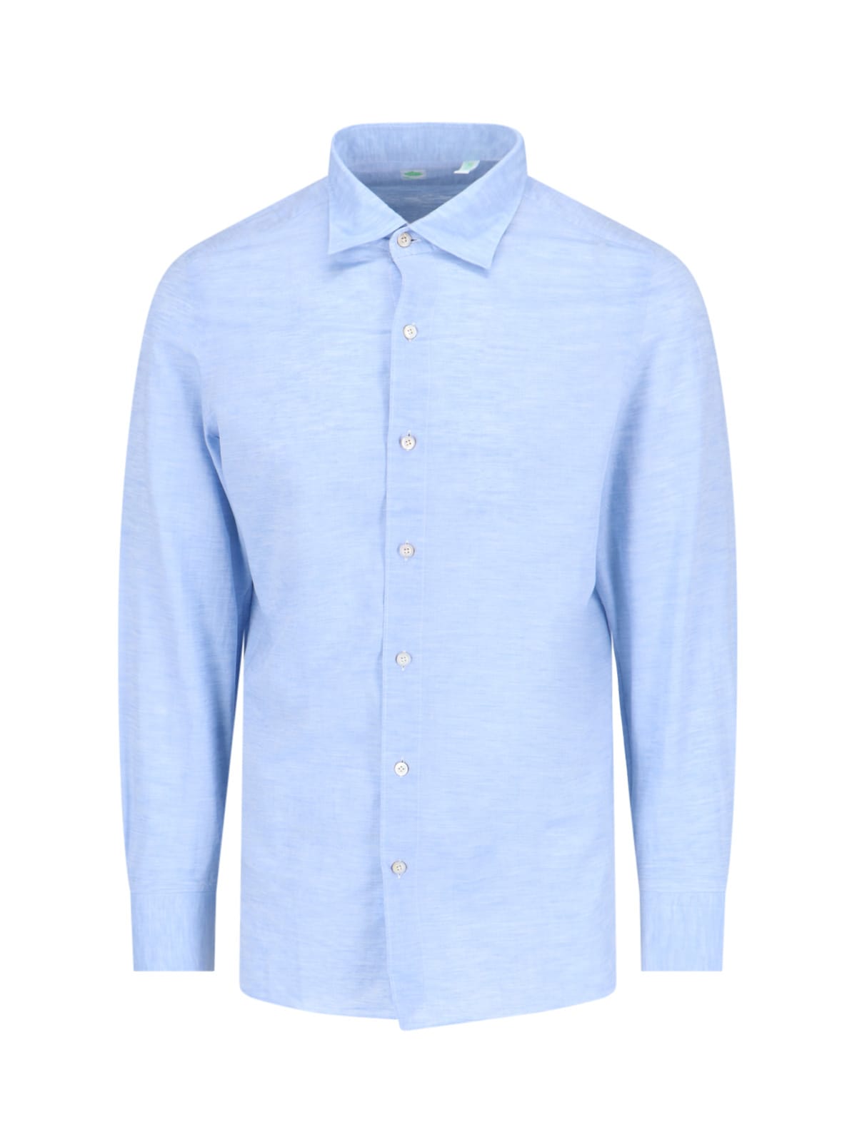 Finamore Basic Shirt In Light Blue