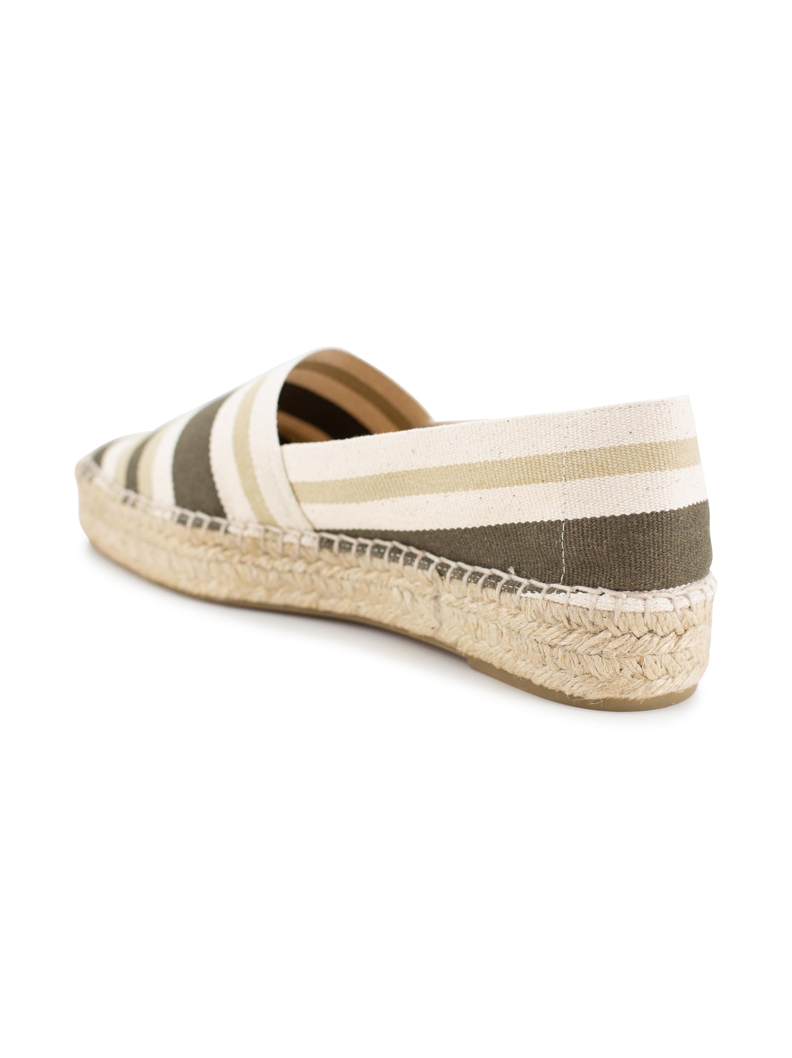 Paloma Barceló Square-toed Espadrilles In Khaki