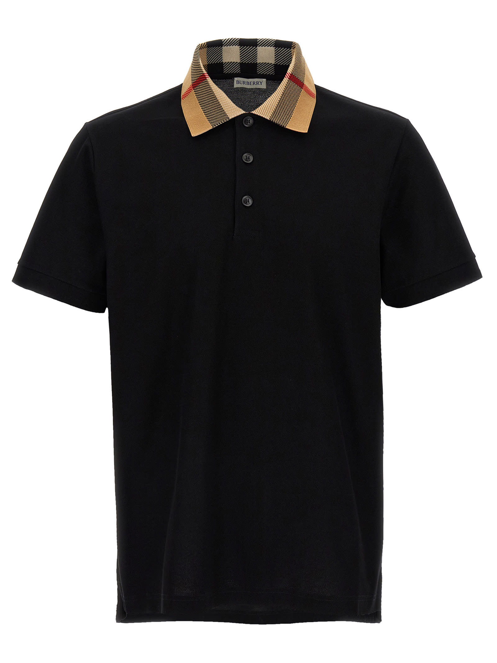 Burberry Men Short Sleeves Polo Cody In Black