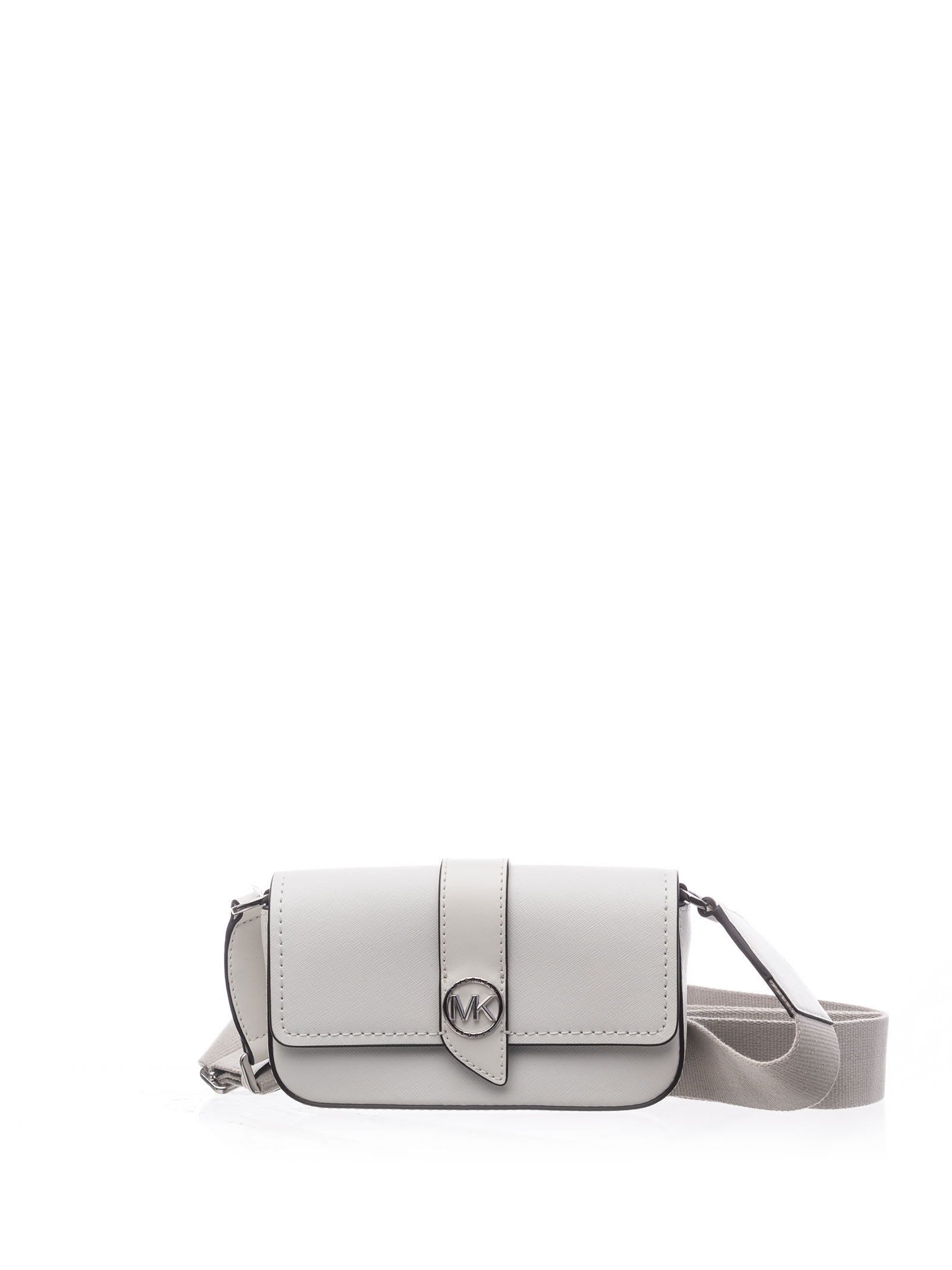 Michael Kors Greenwich White Leather Crossbody Bag