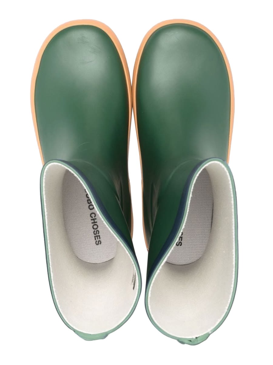 Shop Bobo Choses Mr Oclock Rainboots In Green