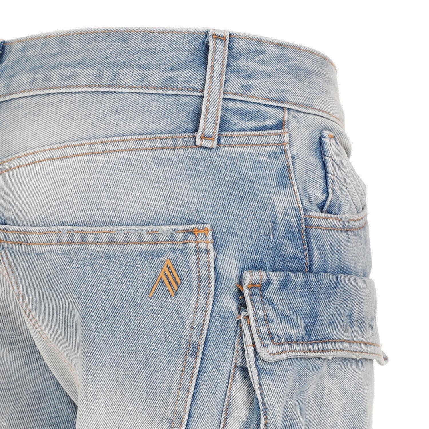 Shop Attico Essie Straight-leg Jeans In Denim