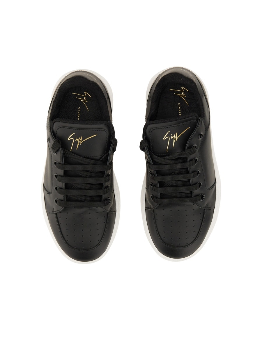 Shop Giuseppe Zanotti Sneaker With Logo In Black