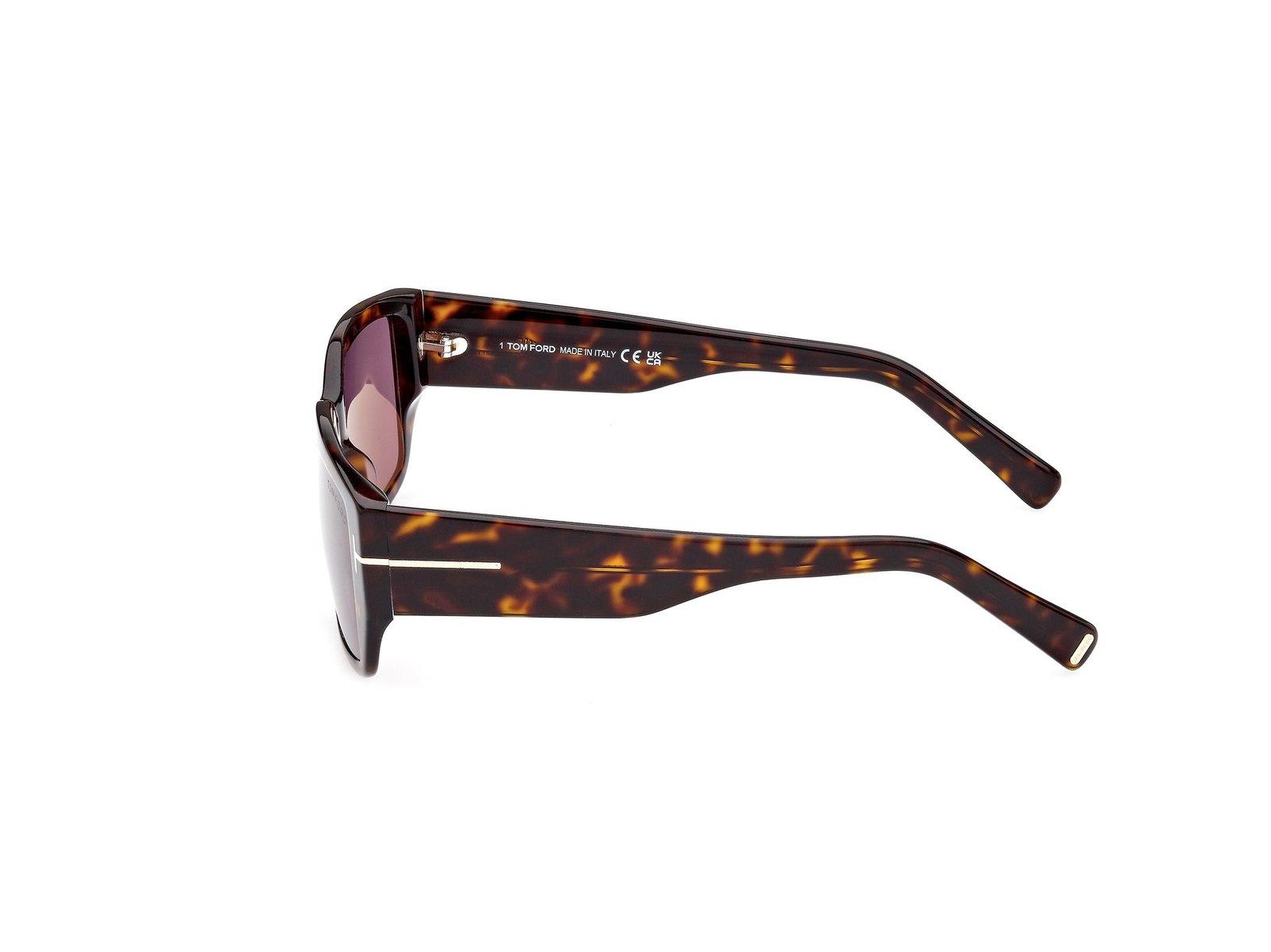 Shop Tom Ford Rectangular Frame Sunglasses In 52y