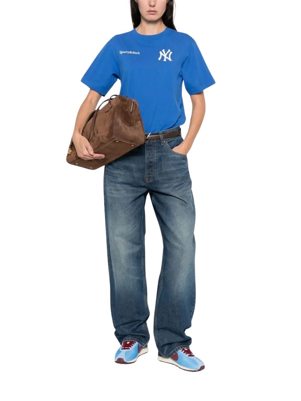 Sporty & Rich Slugger T-shirt In Blue