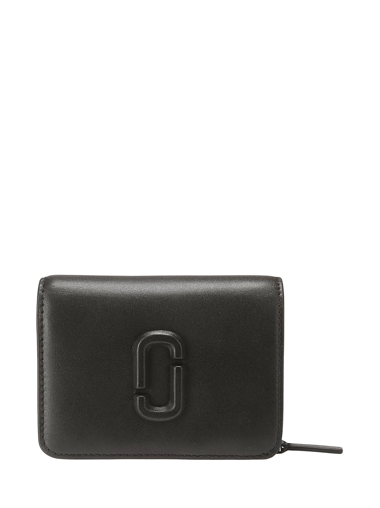 Shop Marc Jacobs The Mini Compact Wallet In Black