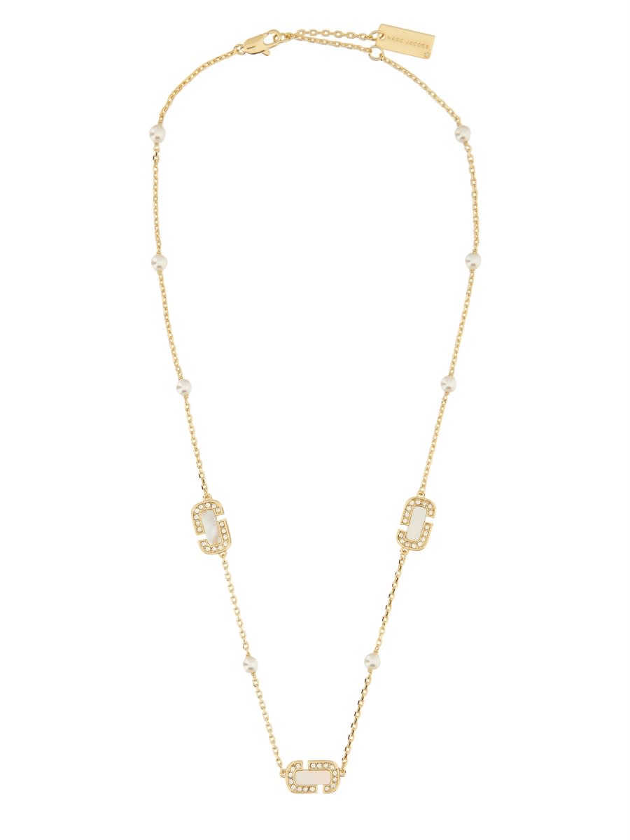 Marc Jacobs J Marc Luxe Station Necklace In Gold