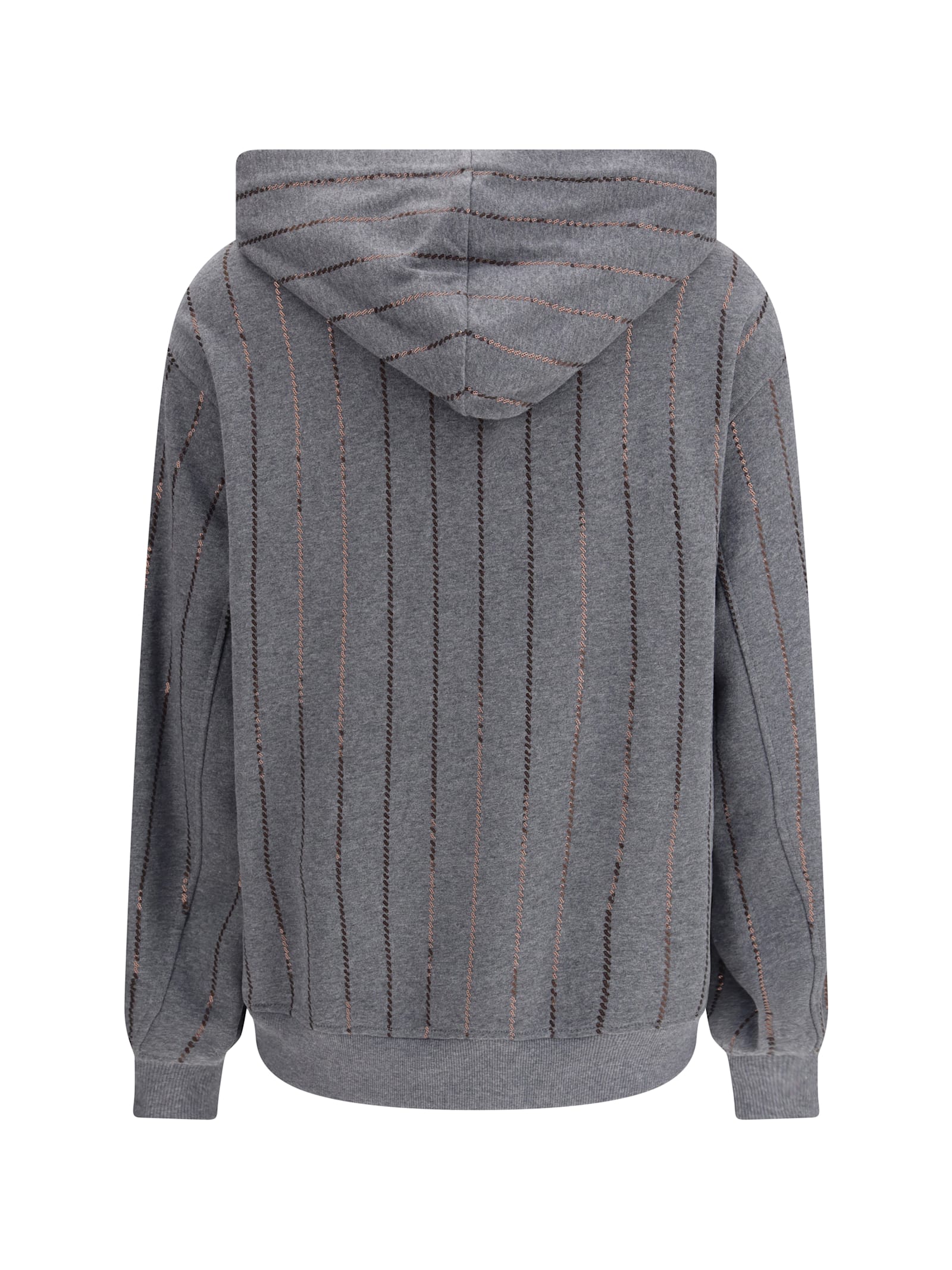 Brunello Cucinelli Cotton Sweatshirt In Gray