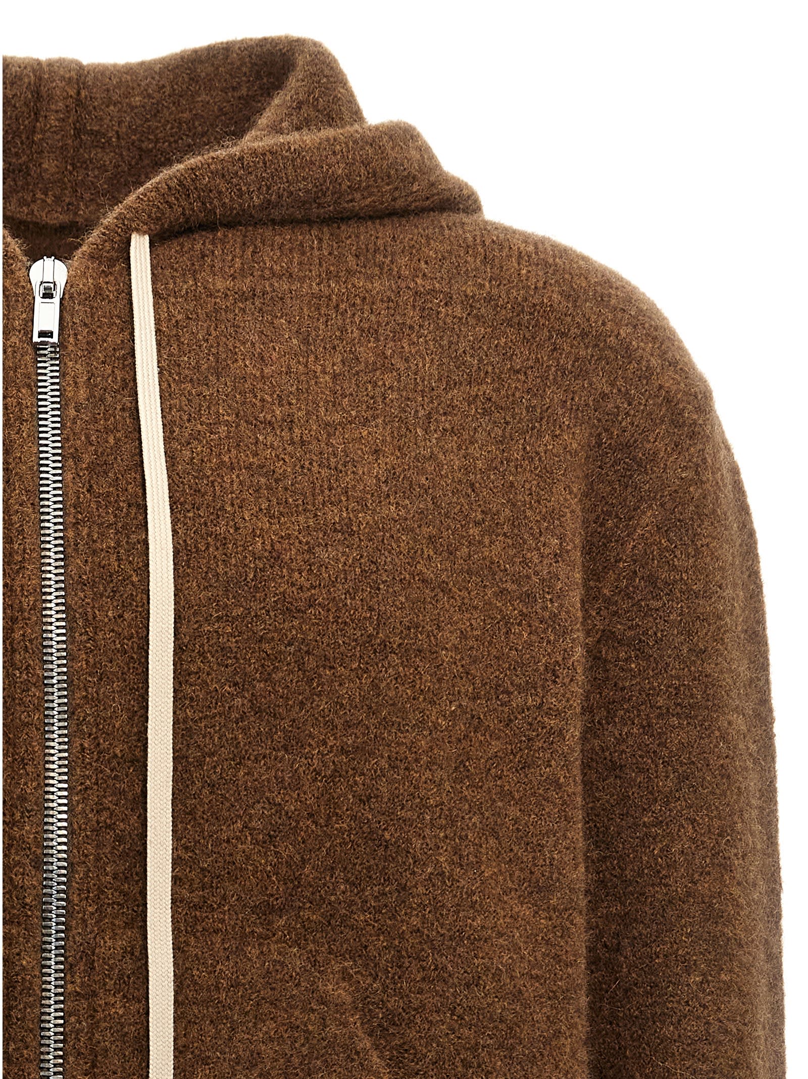 Shop Rick Owens Hoodie In Brown