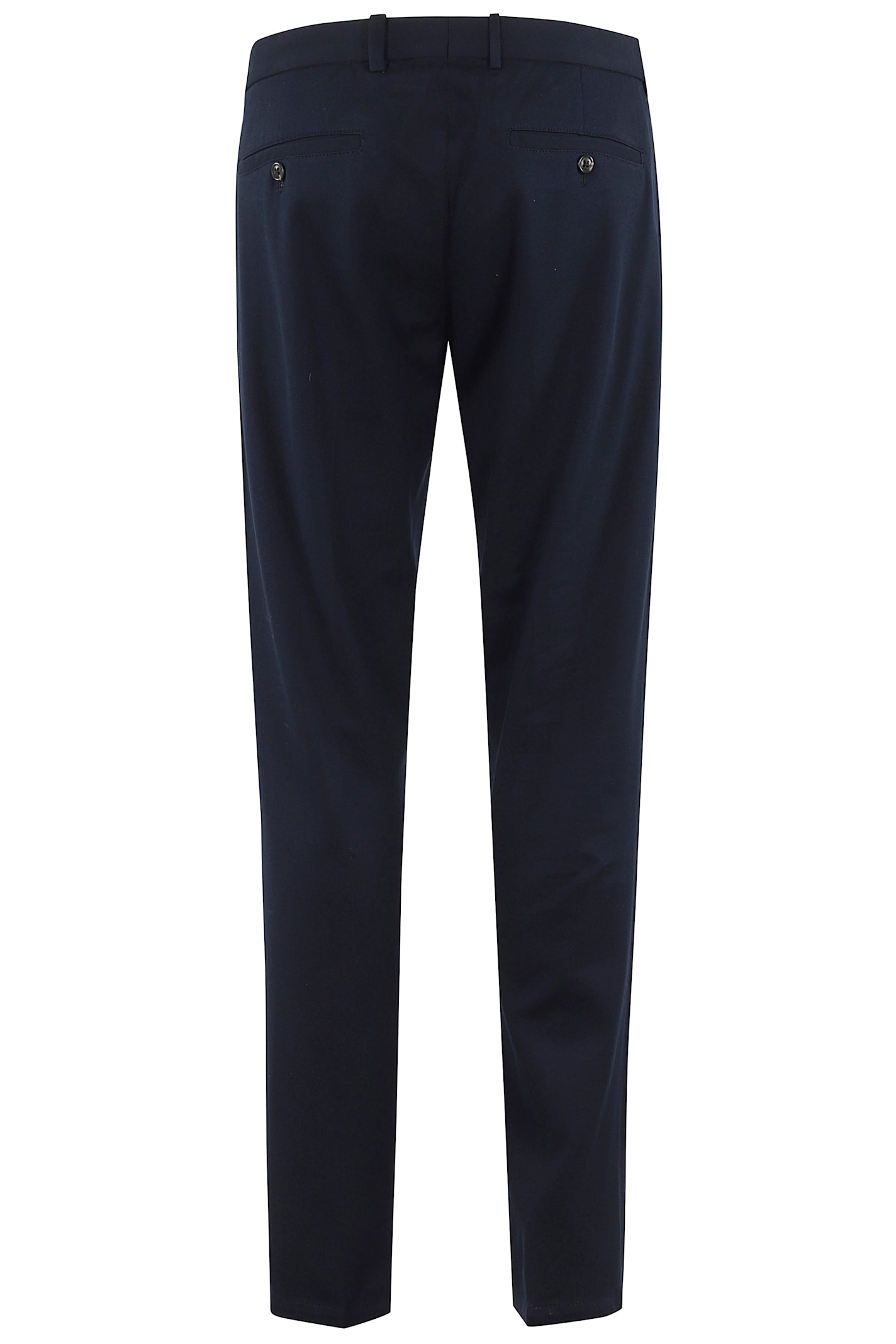 Circolo 1901 Pant Piquet Super Light Con Pinces In Blu Navy
