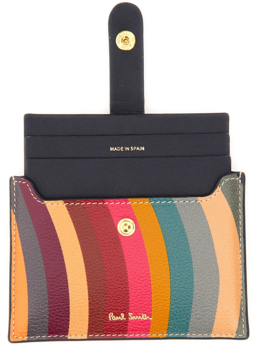 Shop Paul Smith Swirl Card Holder In Multicolour